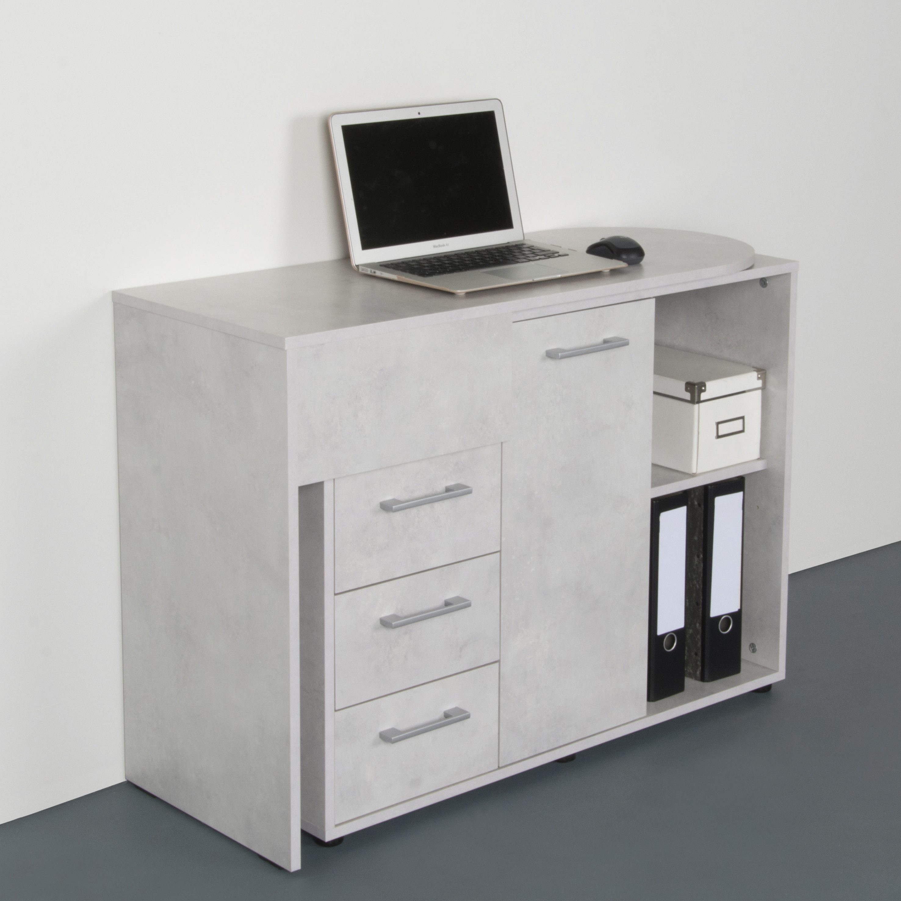 VOGL Möbelfabrik Bureau draaibaar tafelblad, ruimtebesparend, made in germany