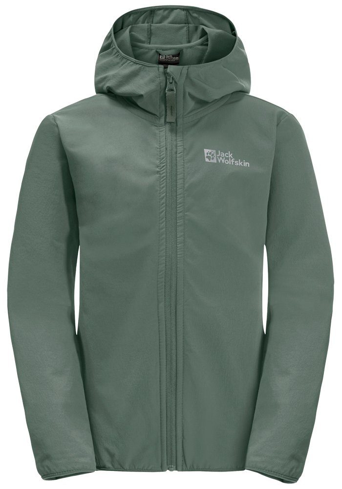 Jack Wolfskin Softshell-jack SOLYD JACKET K kinderen jassen maat 92 groen