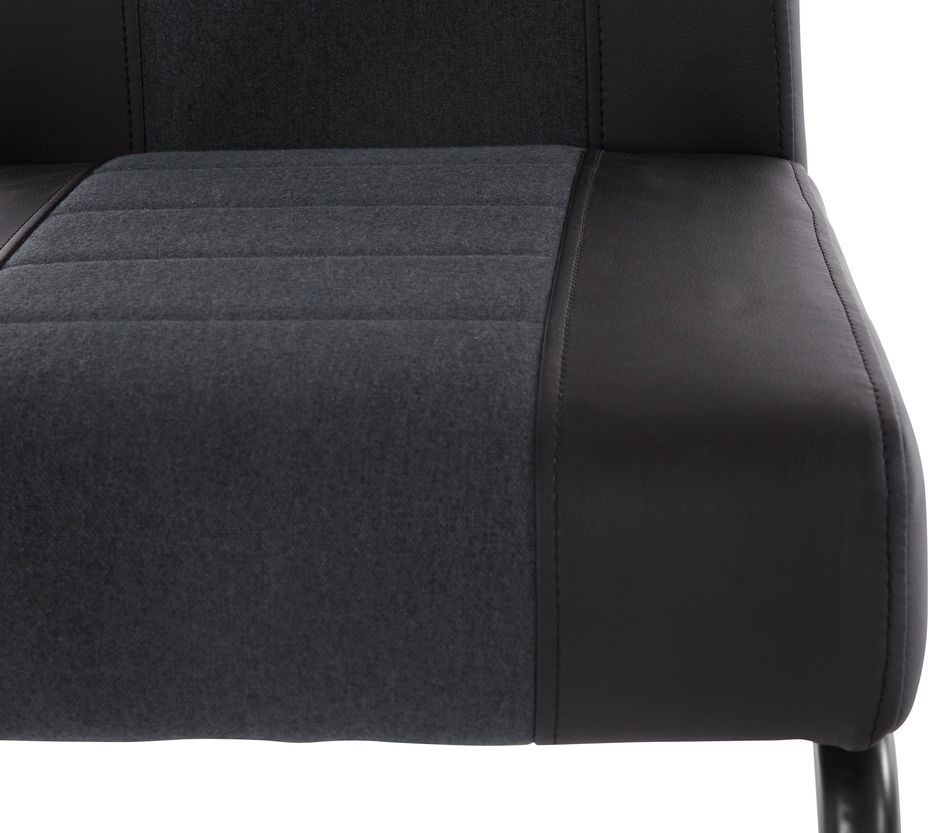 HELA Eetkamerstoel Erika S 2 of 4 stuks, comfortabele bekleding met binnenvering, sledestoel (set)
