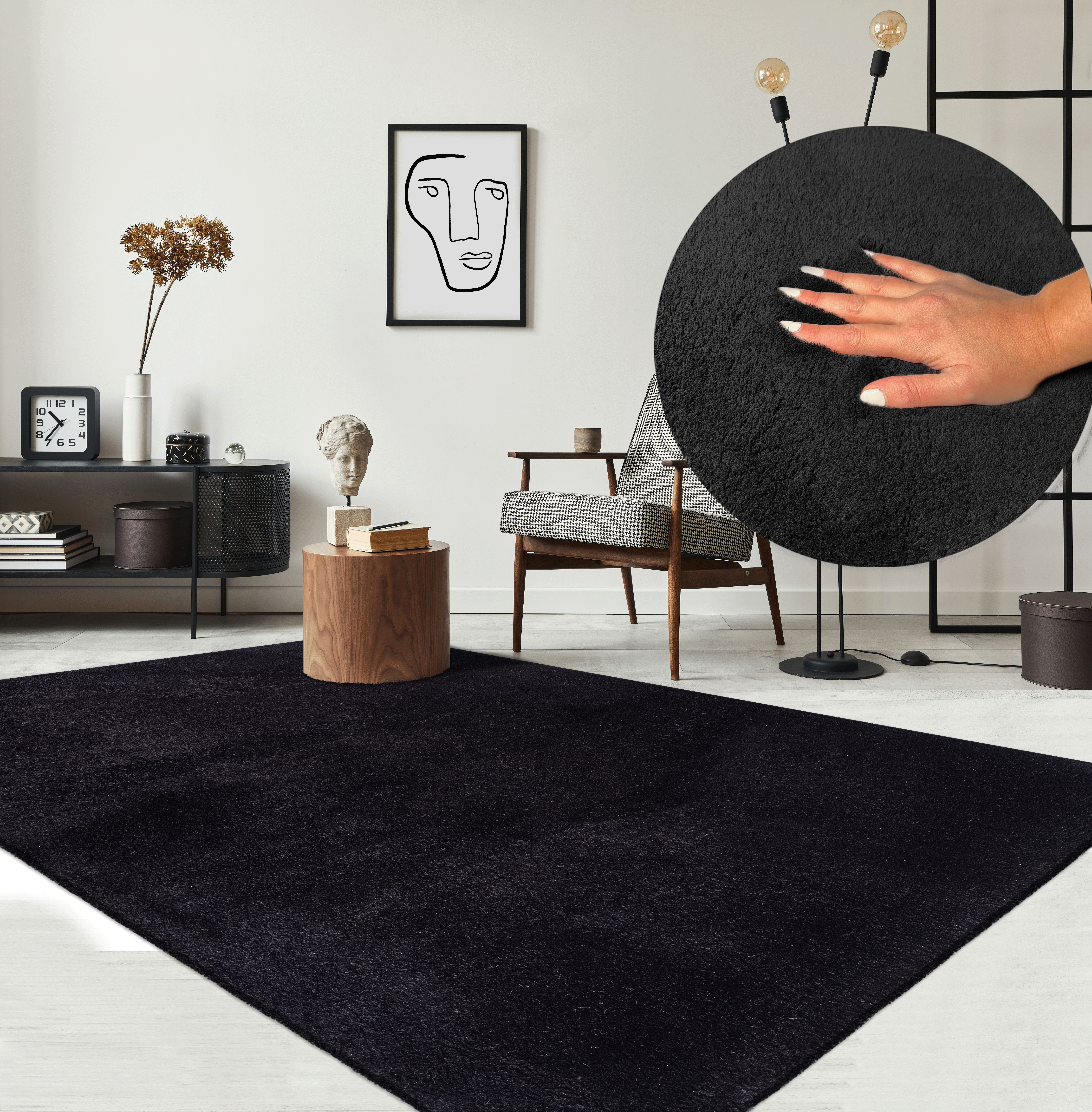 The carpet Vloerkleed Relax wasbaar woonkamer tapijt modern antislip, klantenfavoriet