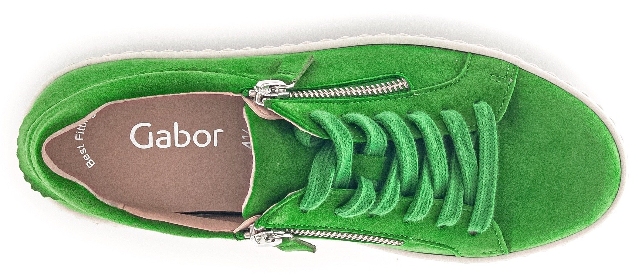 Gabor Plateausneakers met best fitting-uitrusting, vrijetijdsschoen, lage schoen, veterschoen