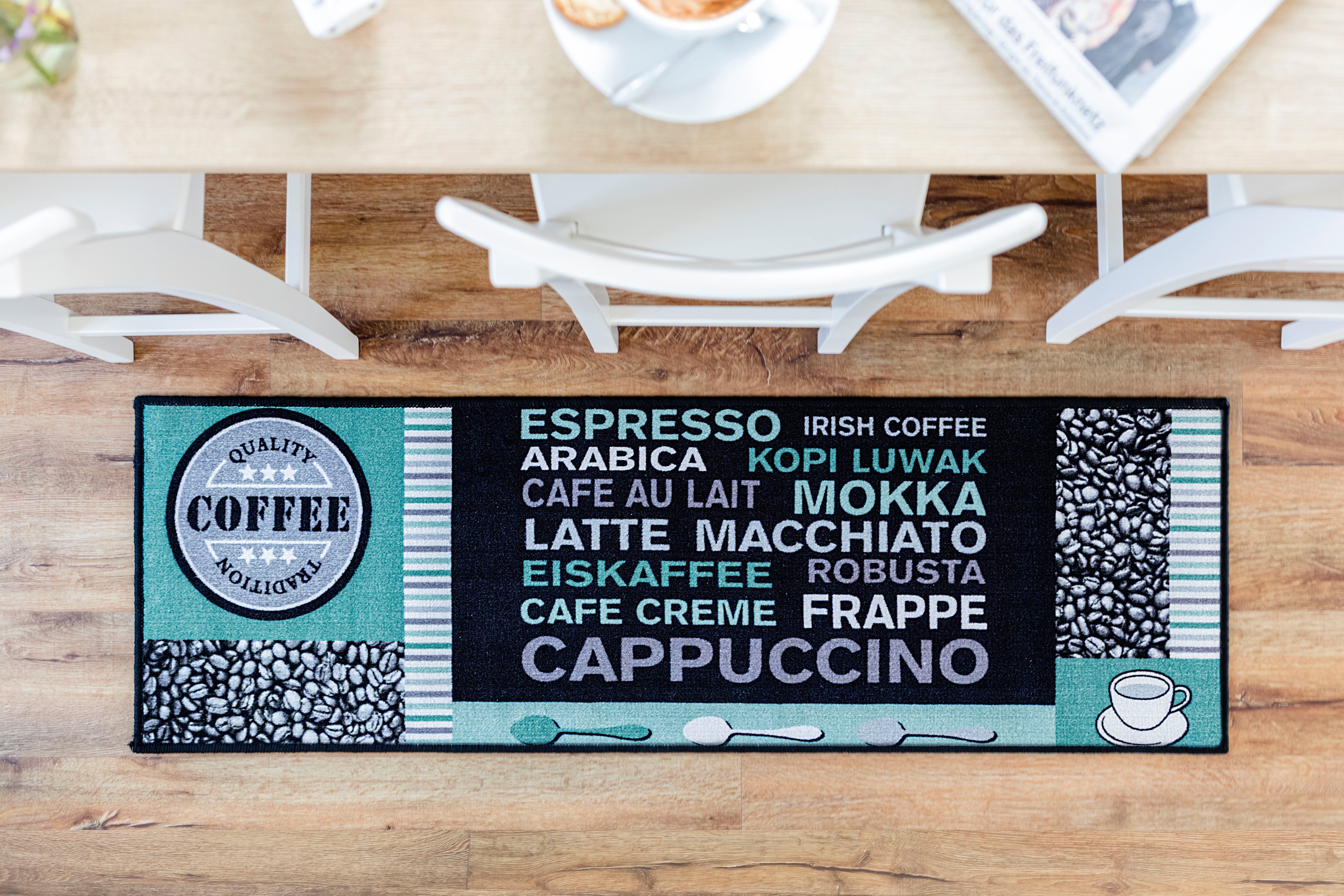 Andiamo Keukenloper Café crème Motief koffie, met een opschrift, afm. 50x150 cm, keuken
