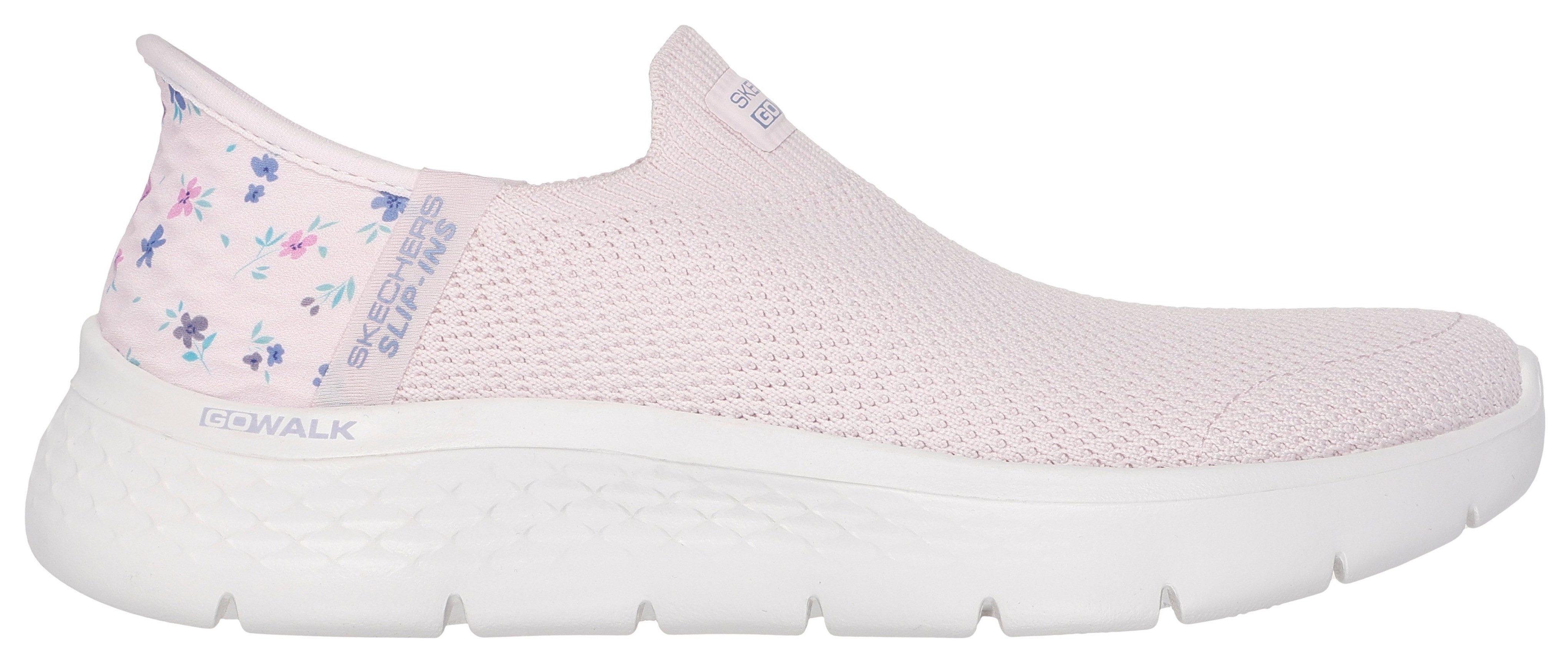 Skechers Slip-on sneakers GO WALK FLEX-SUNSET ROSE , vrijetijdsschoen, vegan met skechers handsfree slip-ins functie