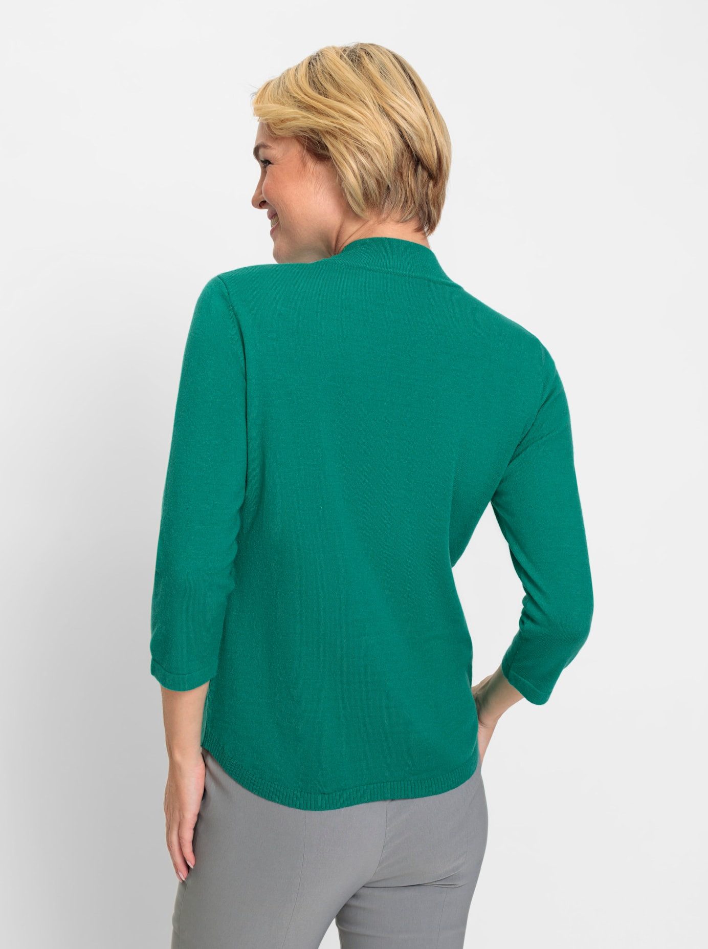 Classic Trui met 3 4 mouwen Trui