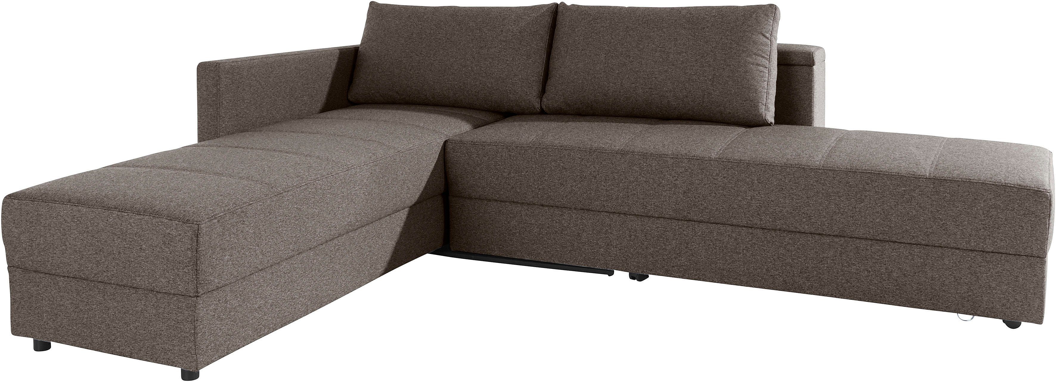 LOOKS BY WOLFGANG JOOP Hoekbank LooksIII L-vorm door draaifunctie tot bed verwisselbaar, inclusief opbergvak