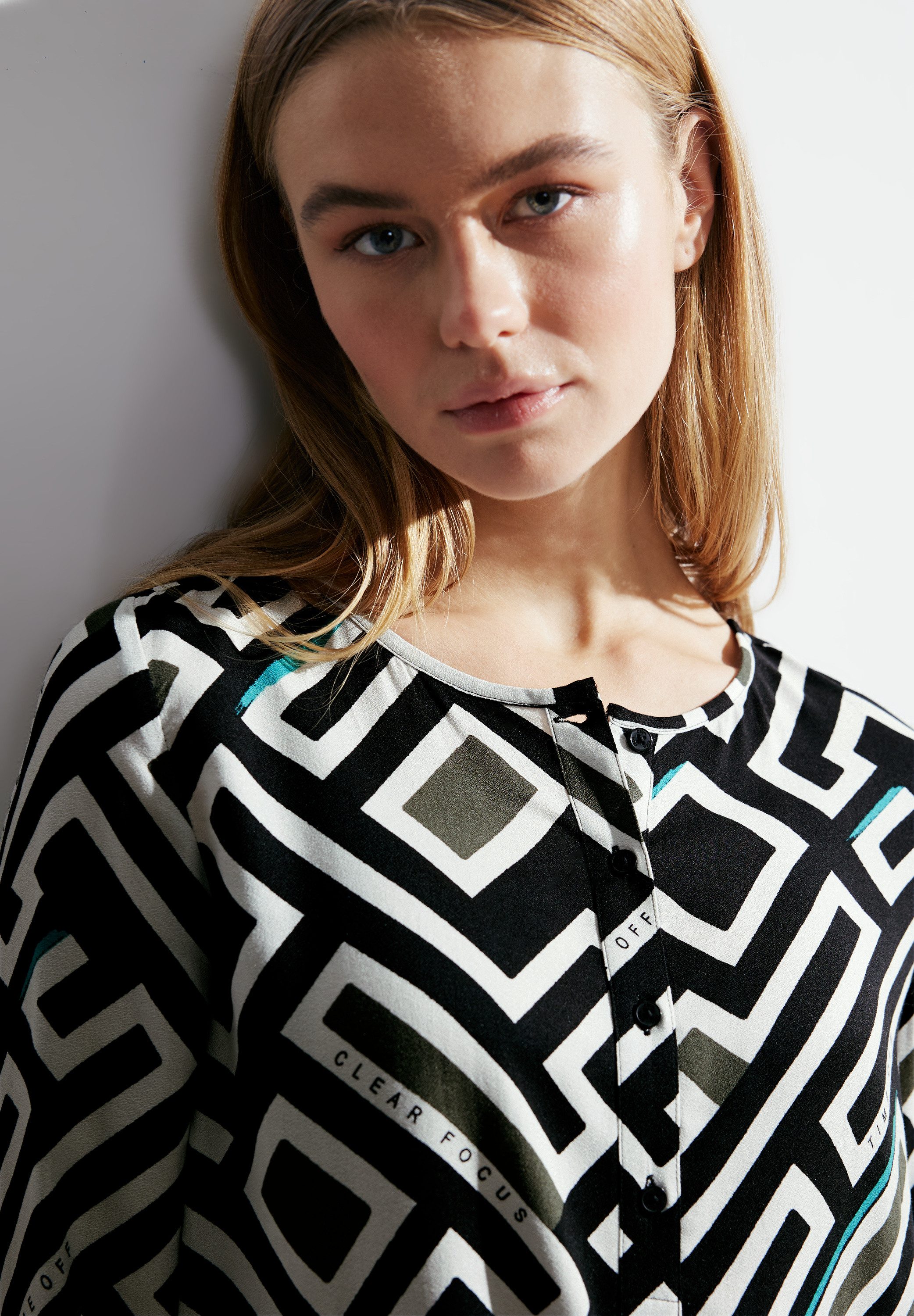 Cecil Blouse met lange mouwen met all-over print