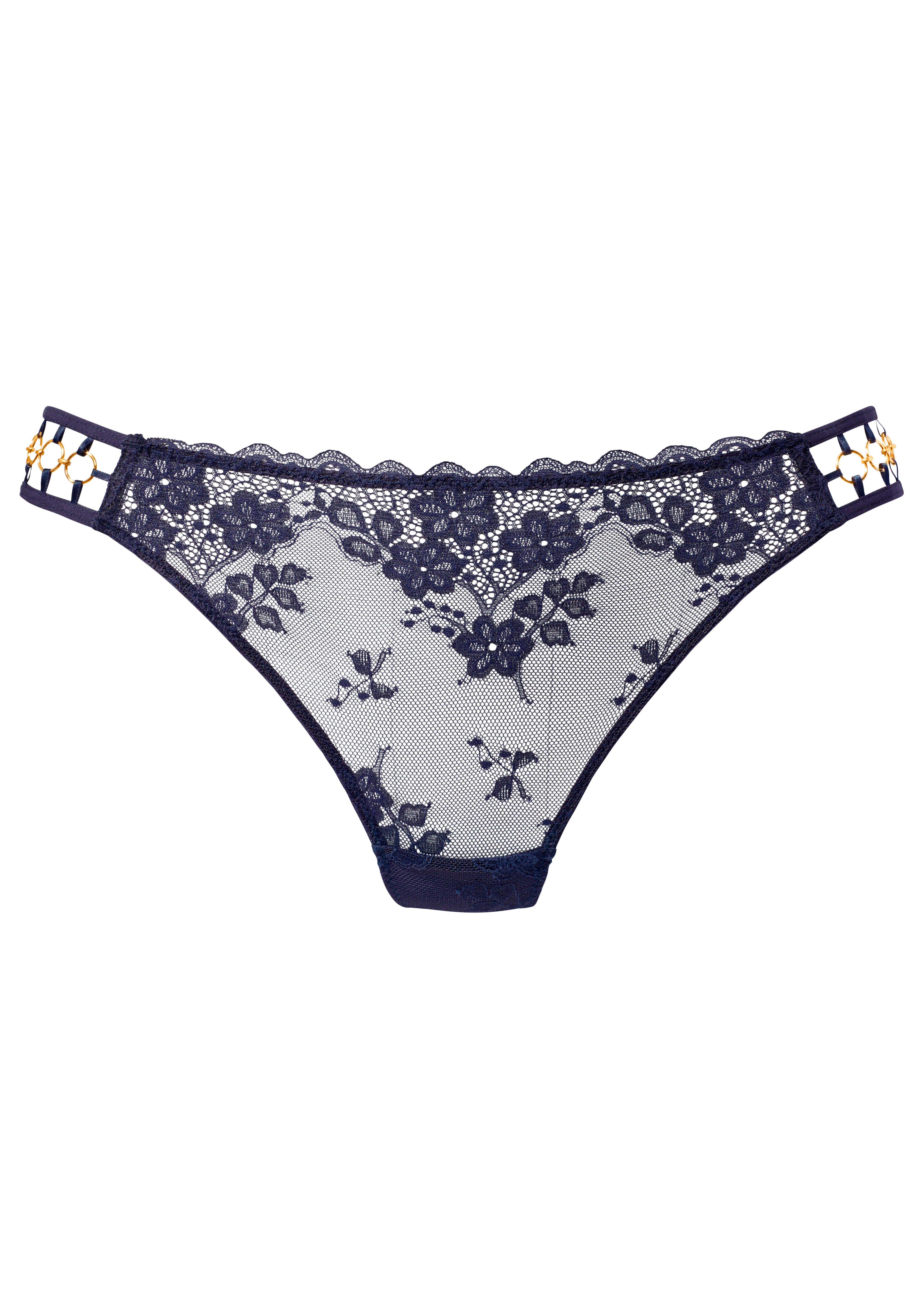 Lascana String van kant met decoratieve ringdetail, sexy lingerie, verleidelijke ondermode