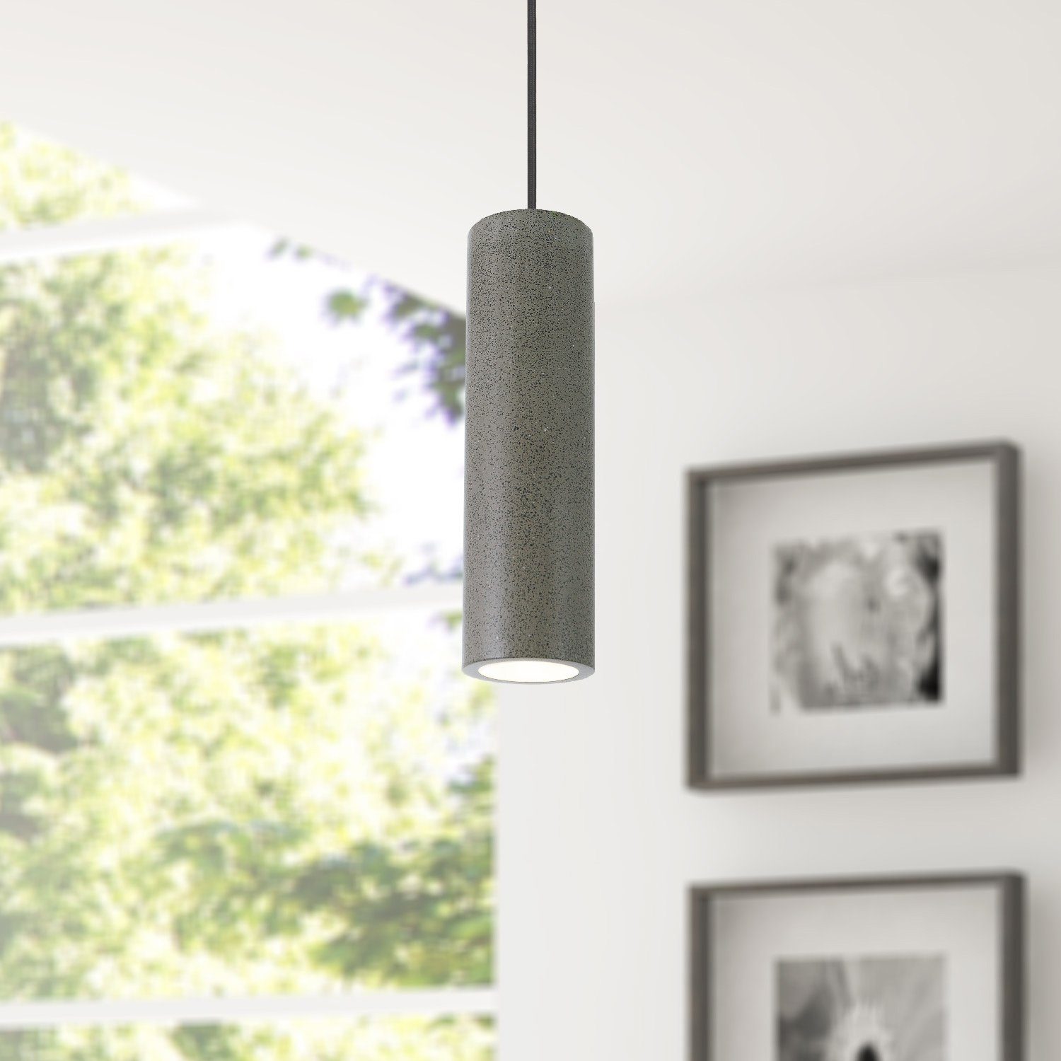 Paco Home Hanglamp Tobi Led, GU10, lamp voor woonkamer eetkamer keuken, in hoogte verstelbaar