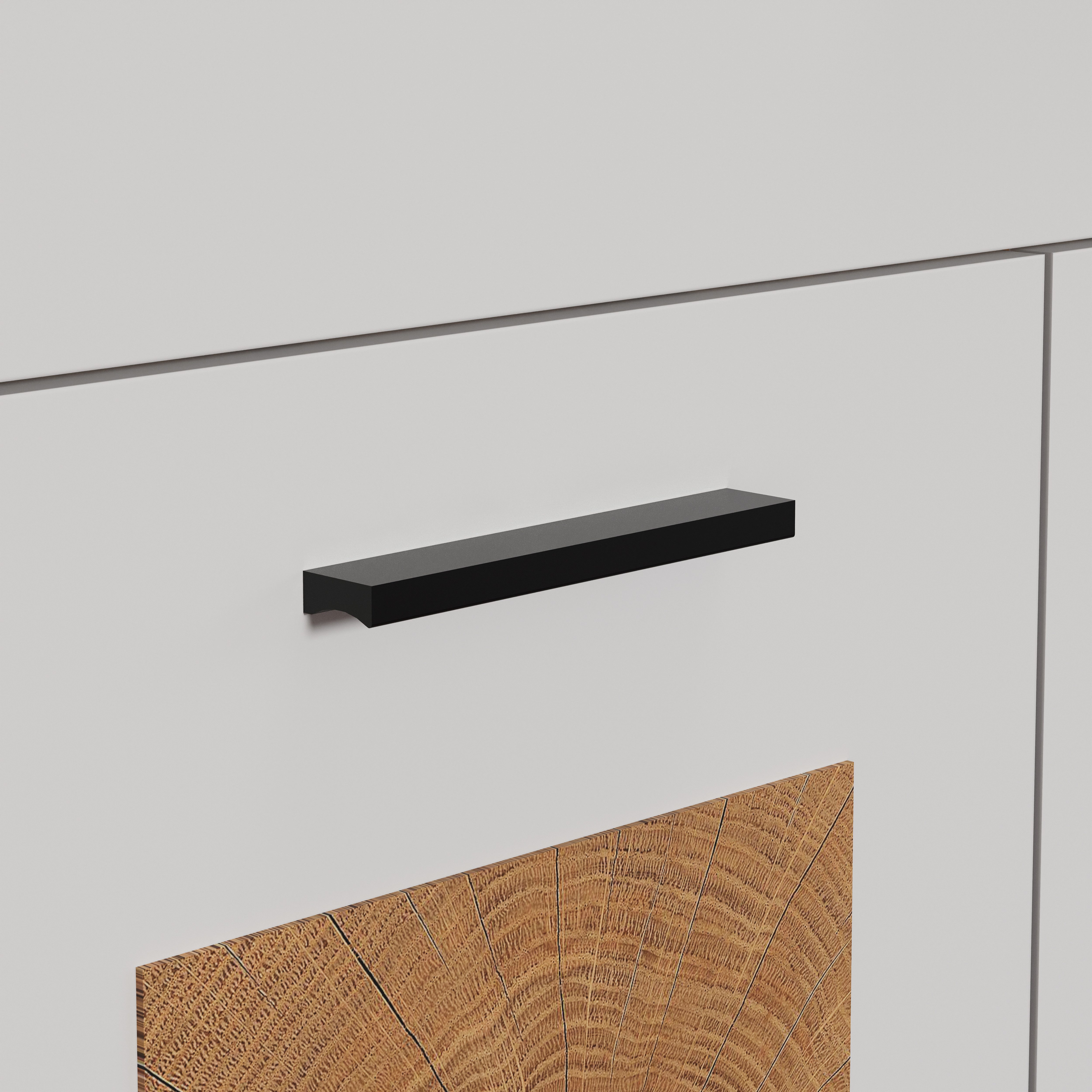 INOSIGN Wandrek Linz royale boekenplank in wit/eiken - wandplank (b/d/h) 170/18/25 cm (1 stuk)