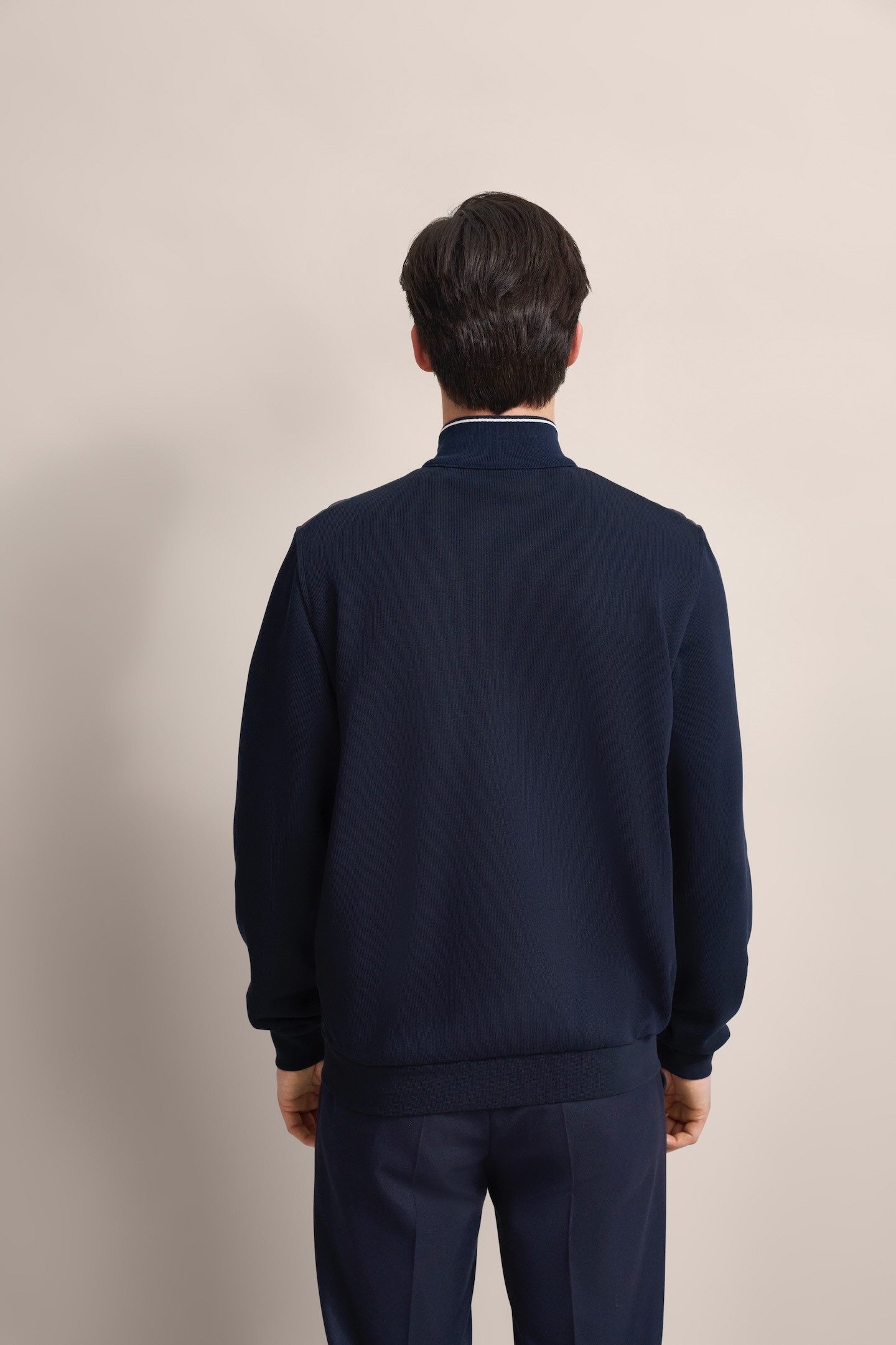 Bugatti Sweatvest met sportieve opstaande kraag
