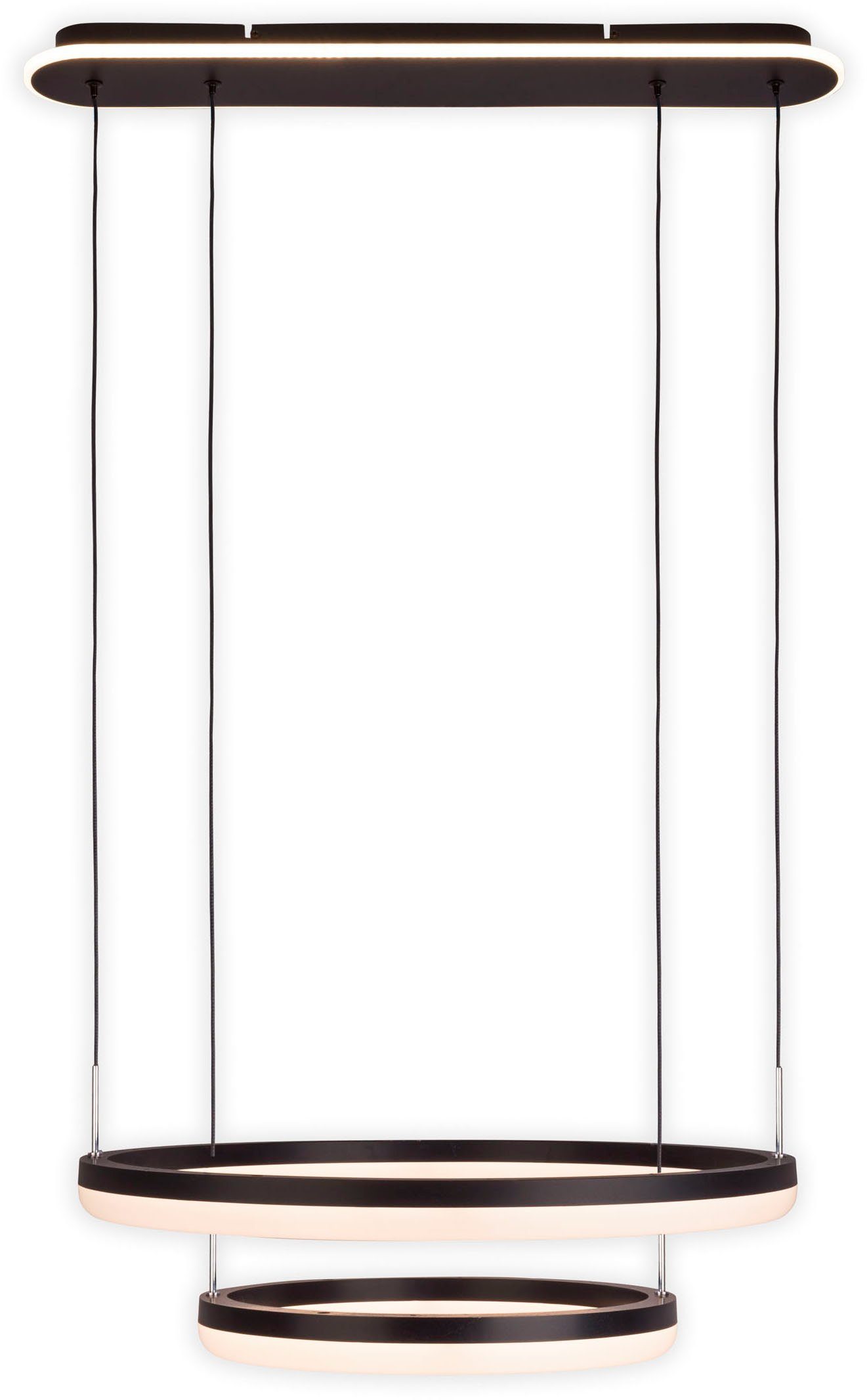 näve Led-hanglamp Circulo CCT-kleurwisselaar, achtergrondverlichting, geheugenfunctie, nachtlicht (2 stuks)
