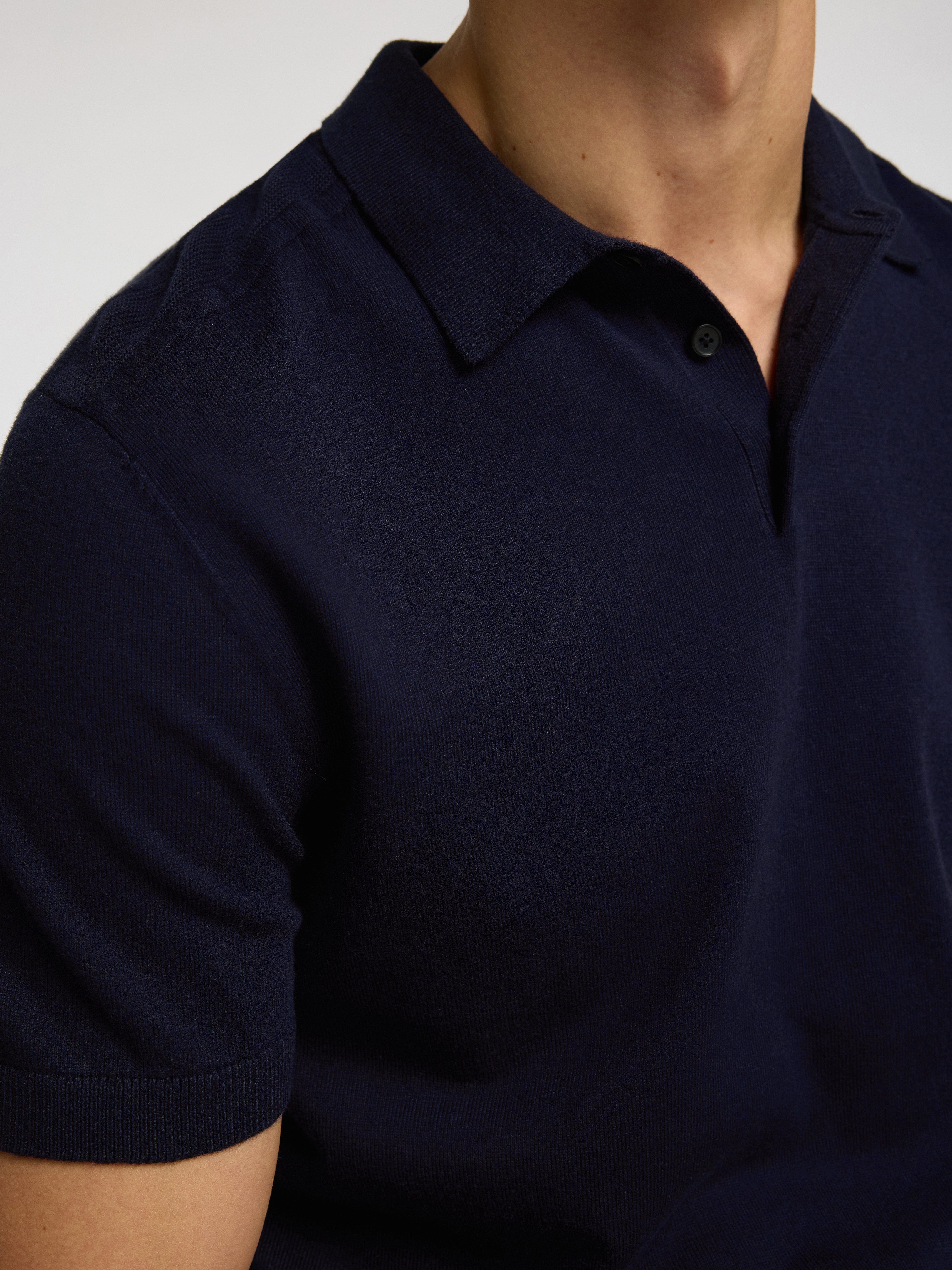 SELECTED HOMME Poloshirt SLHBERG SS KNIT POLO NOOS