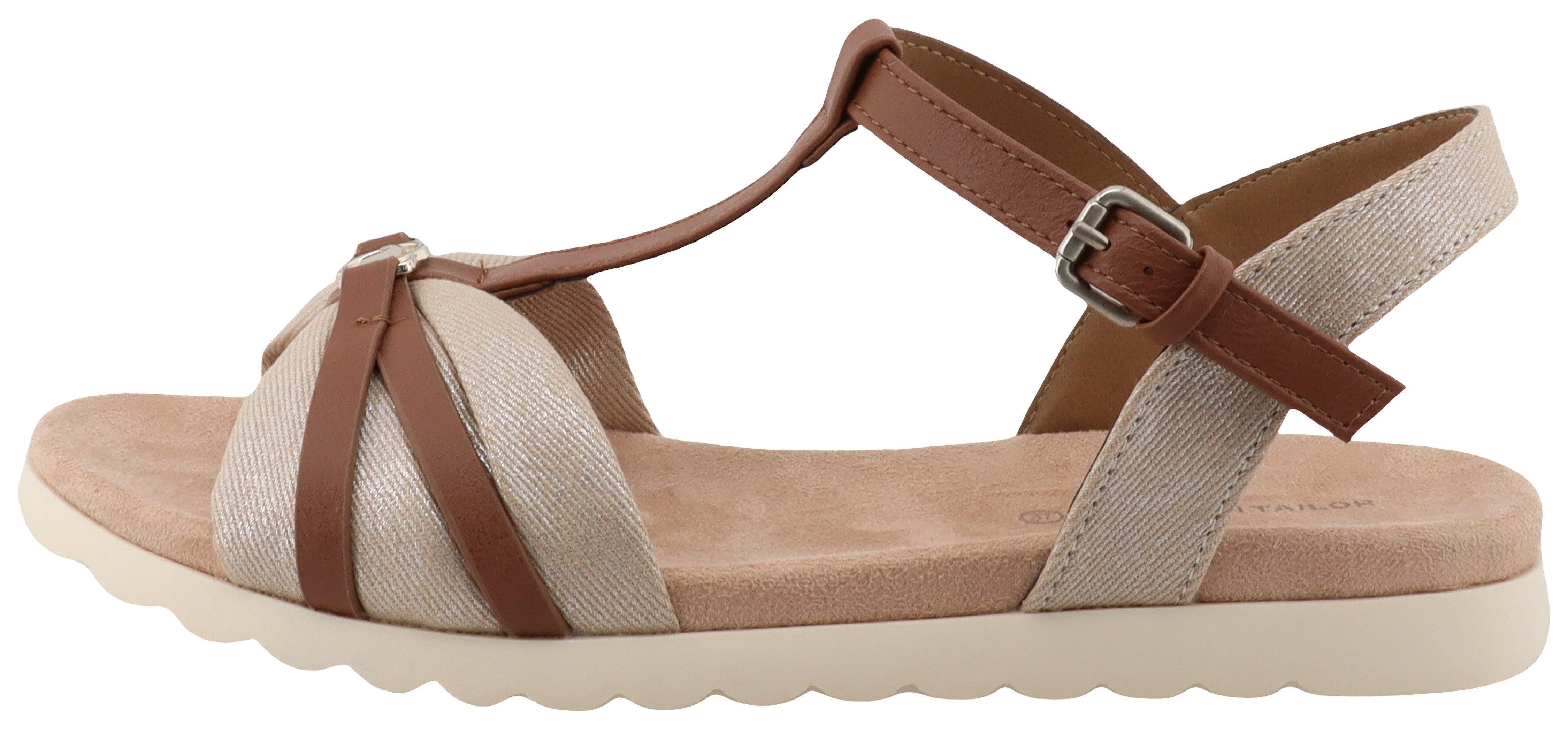 Tom Tailor Sandalen , zomerschoen, sandaal, flats met verstelbare gesp