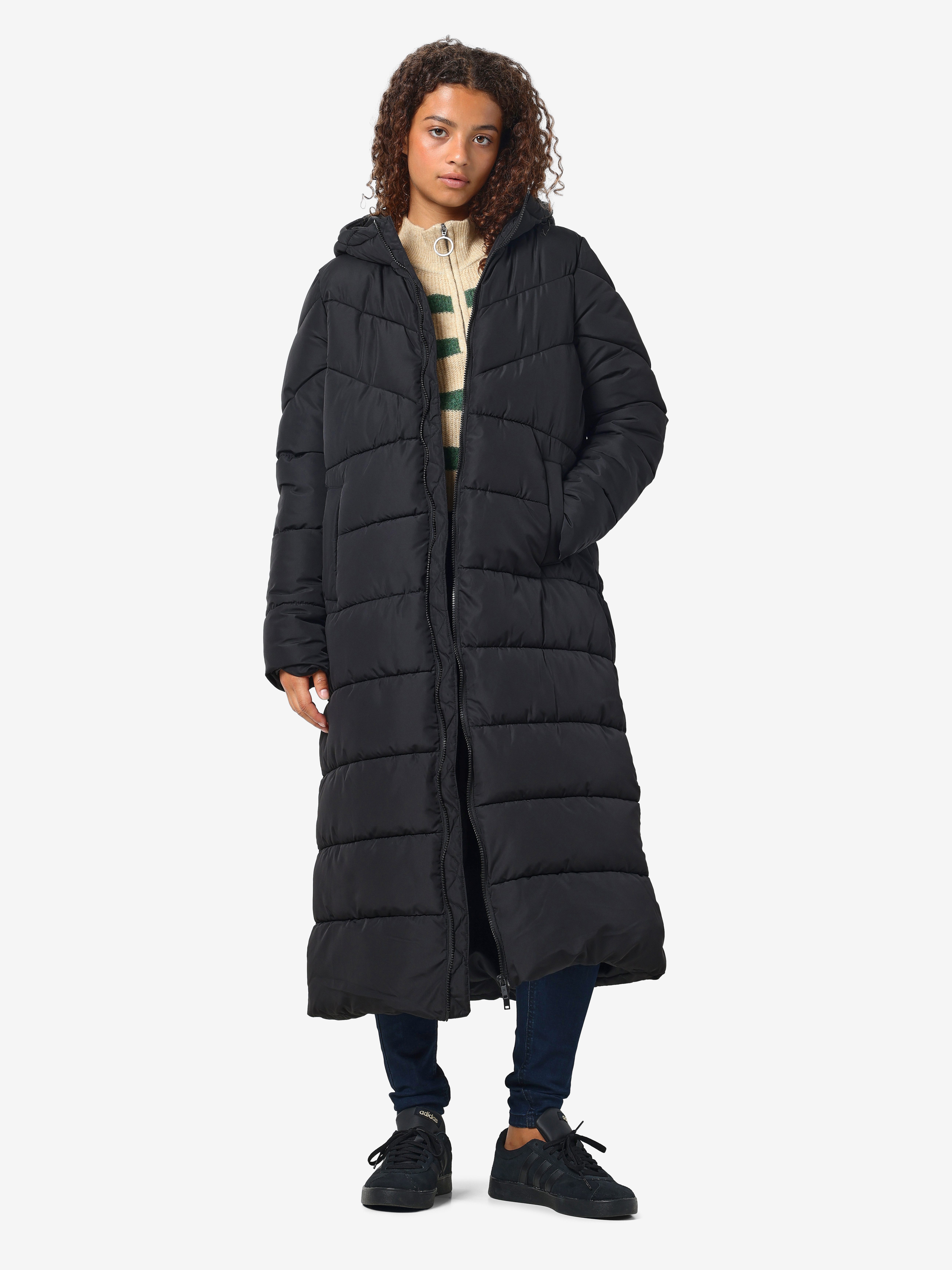 Noisy may Gewatteerde jas NMDALCON L S X-LONG COAT NOOS FWD