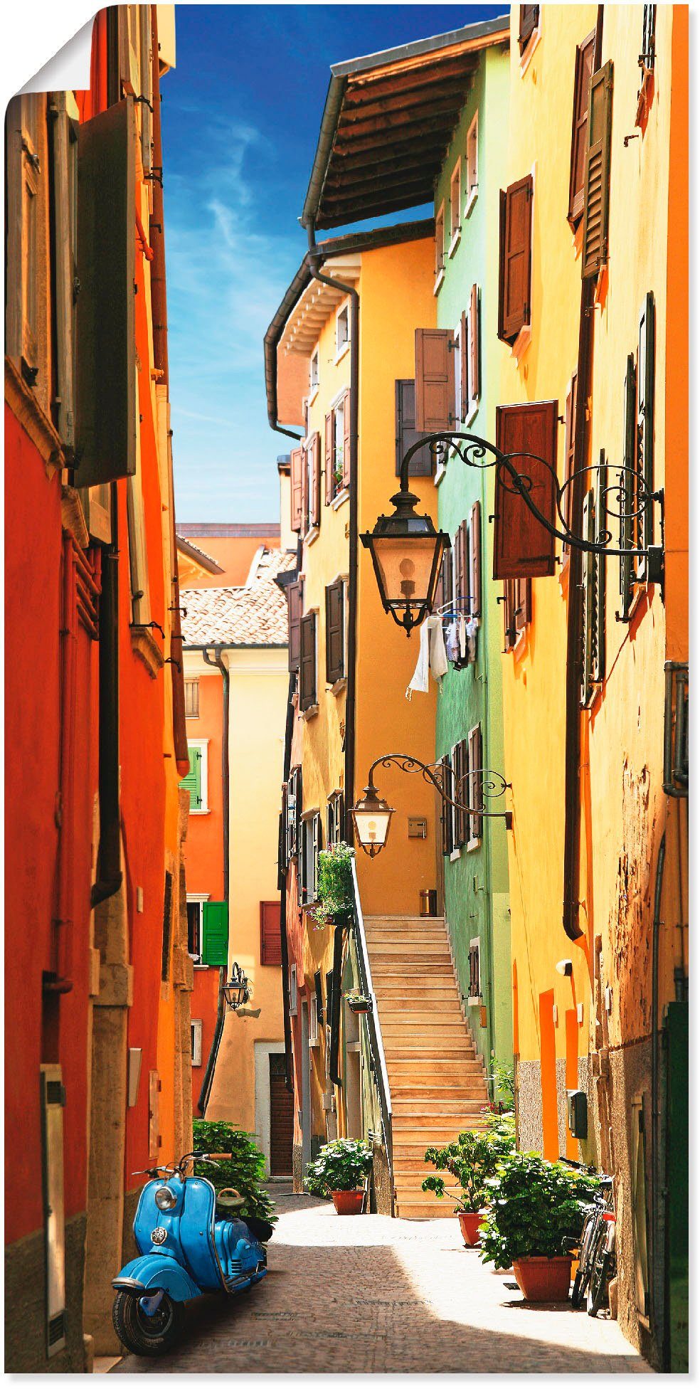 Artland artprint Altstadtgasse Riva del Garda