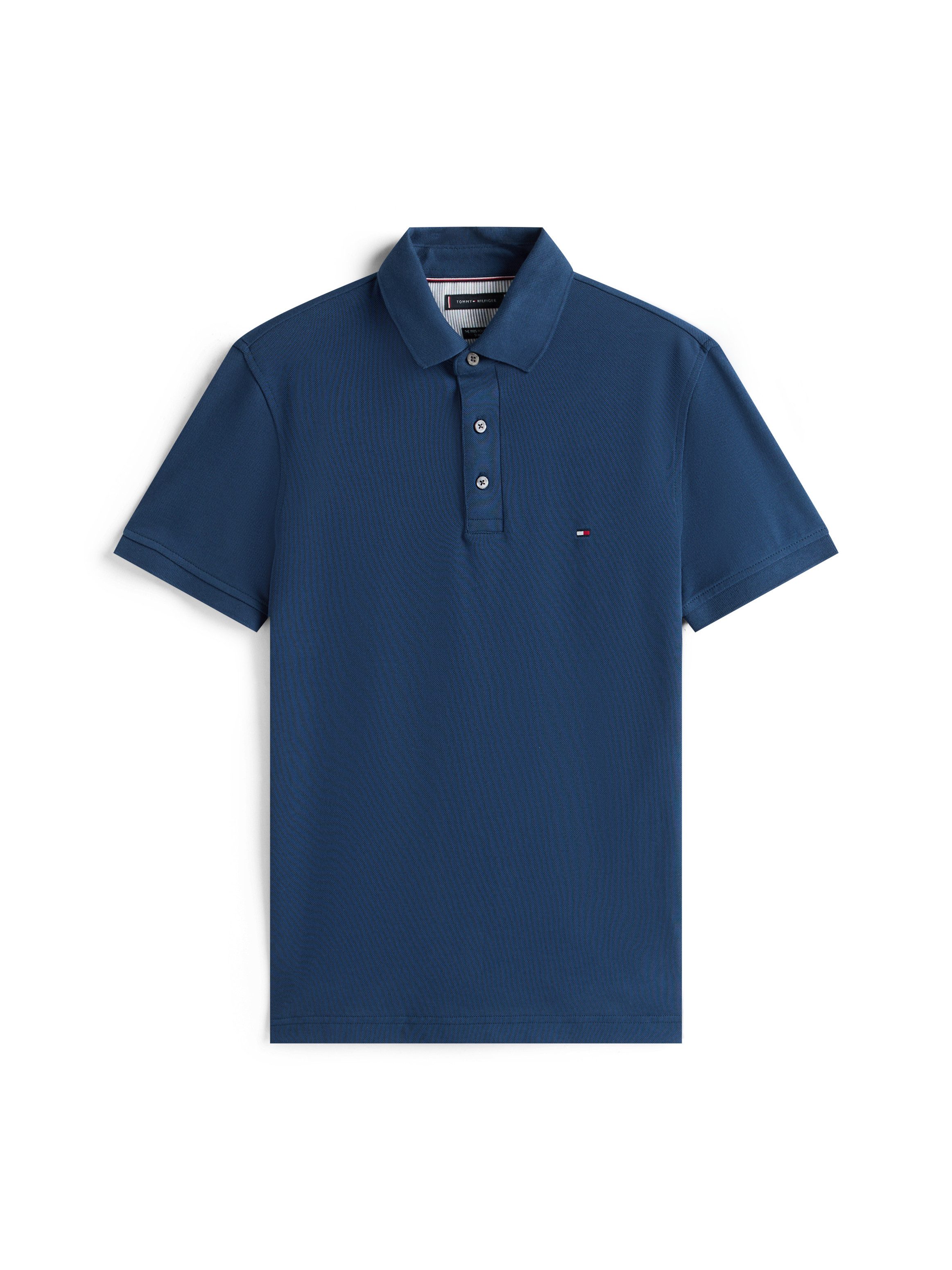 Tommy Hilfiger Poloshirt 1985 SLIM POLO Merkborduurwerk, van katoen-piqué