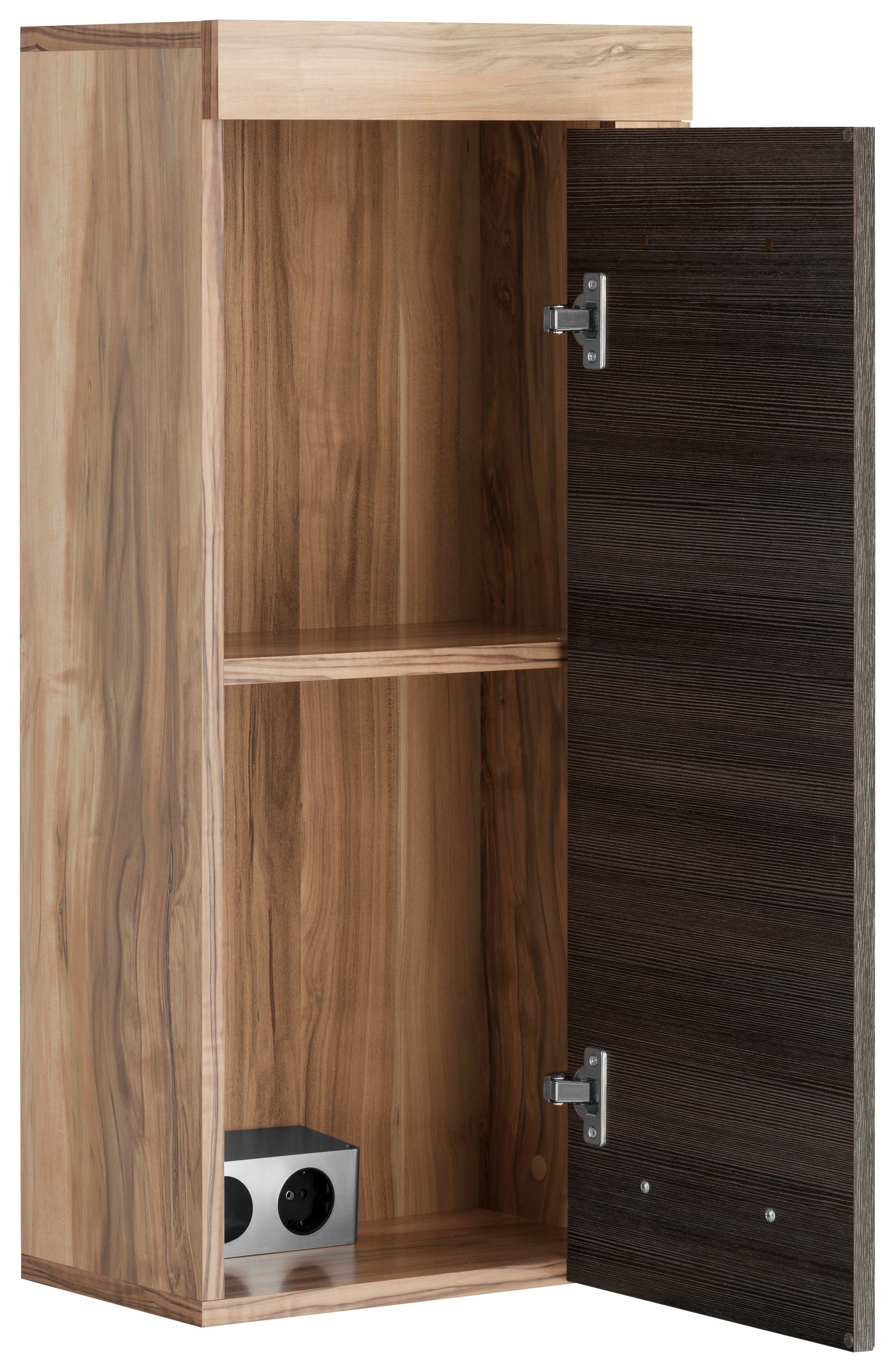 welltime Hangend kastje Carcassonne met randen in houttinten, breedte 36 cm