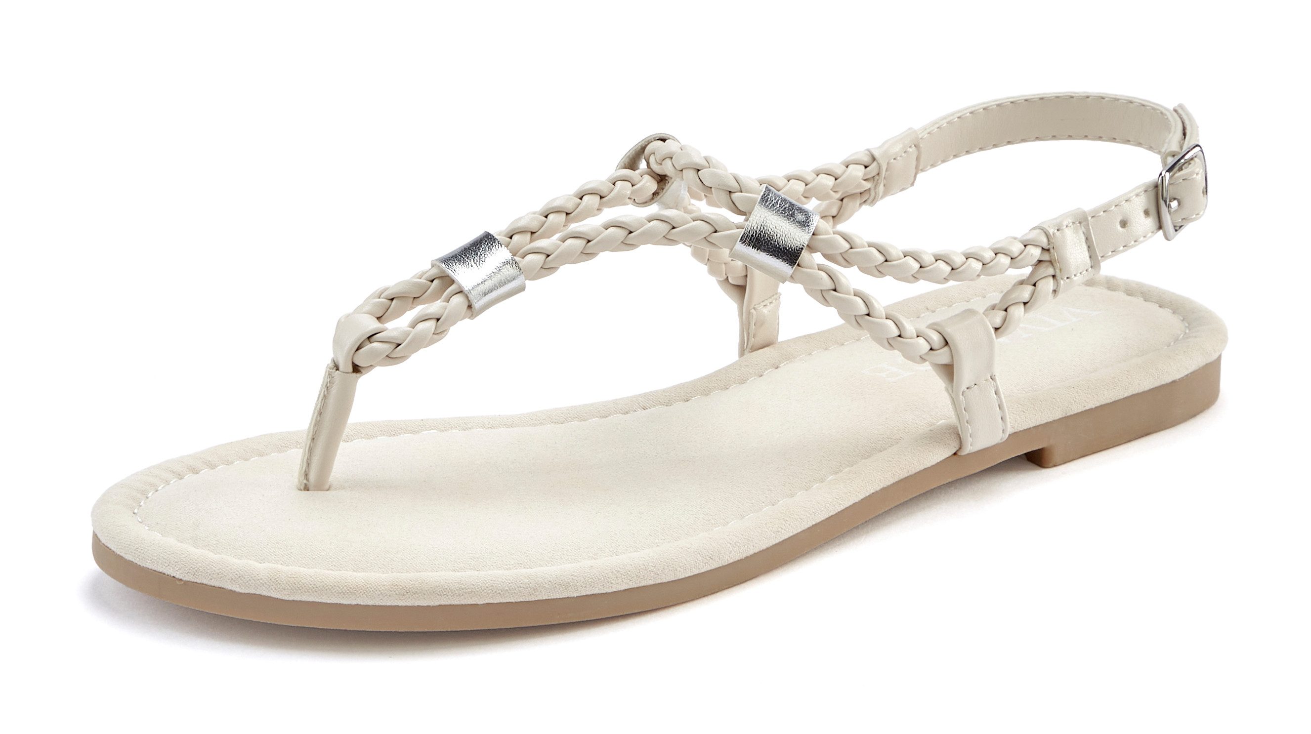 Vivance Sandalen Zomerschoen Tussenstuk, zomerschoen, sandaal met verfijnde bandjes