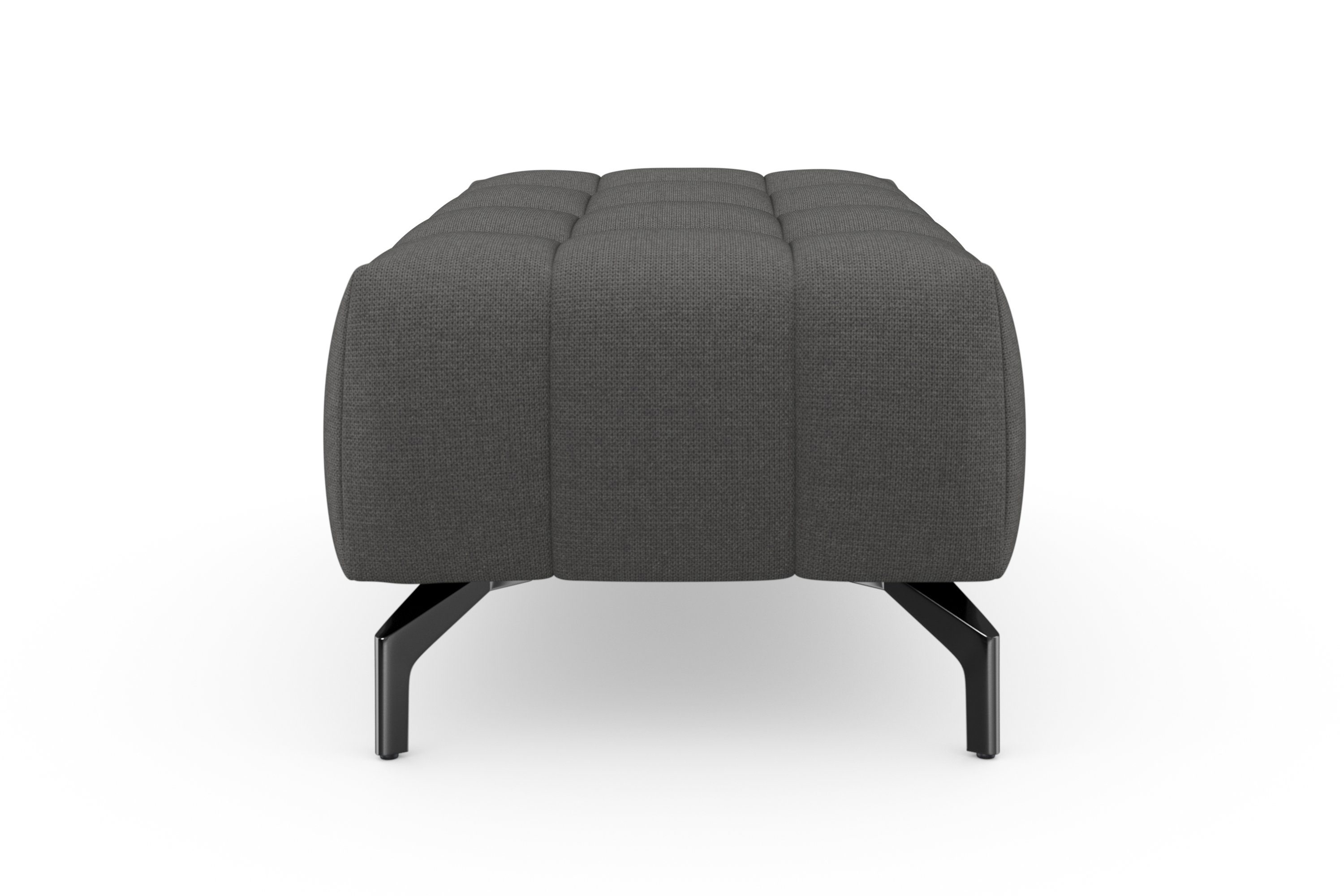 sit&more Hocker Blauw met zwarte poten