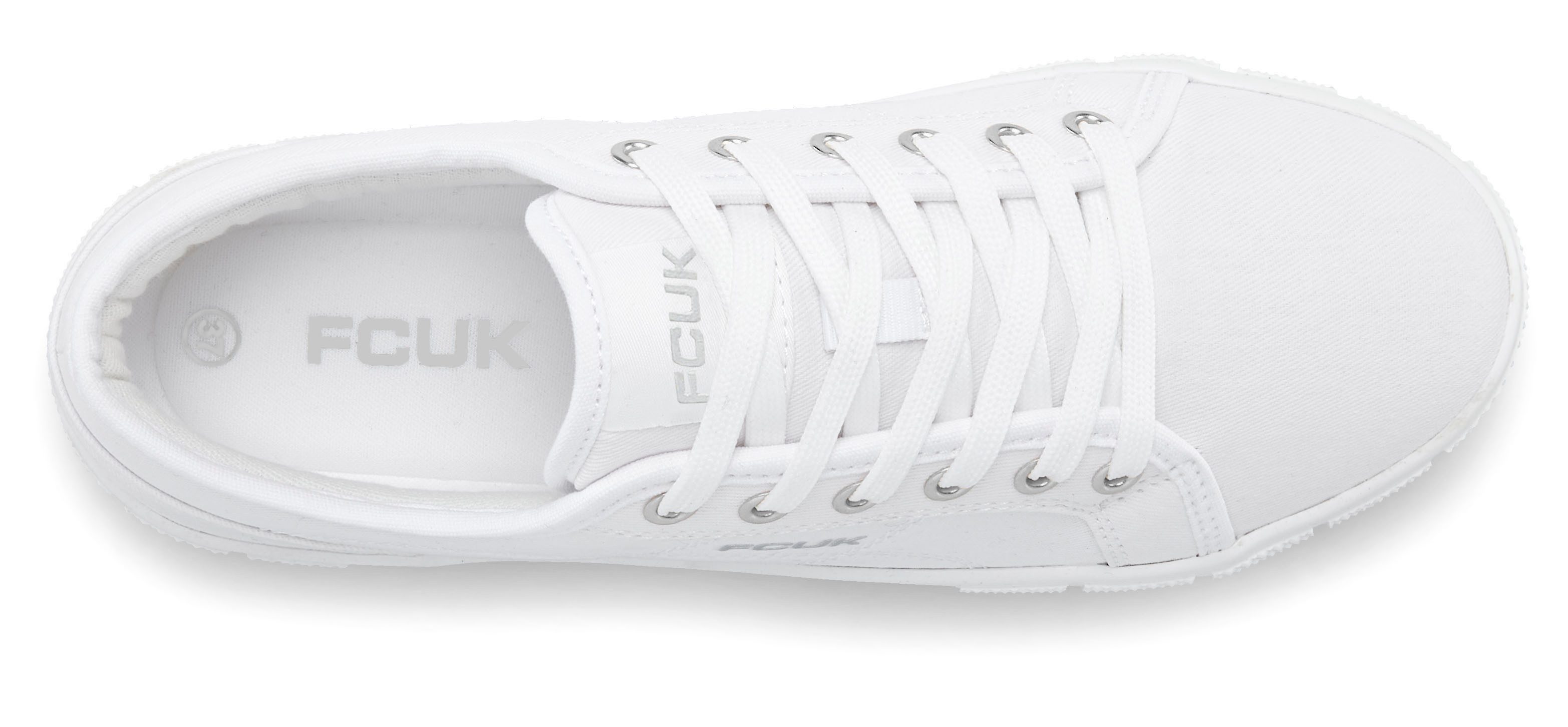 FCUK Sneakers Vrijetijdsschoen, lage schoen met plateaus zool VEGAN