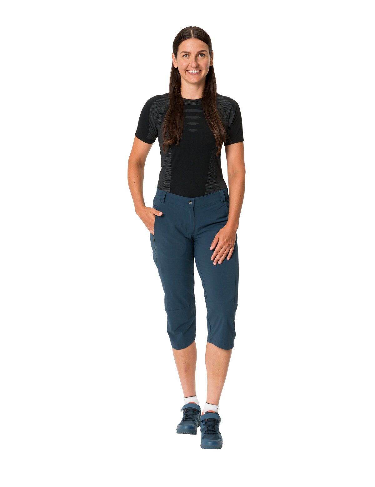 VAUDE Fietsbroekje WOMEN'S YARAS 3/4 PANTS (1-delig)
