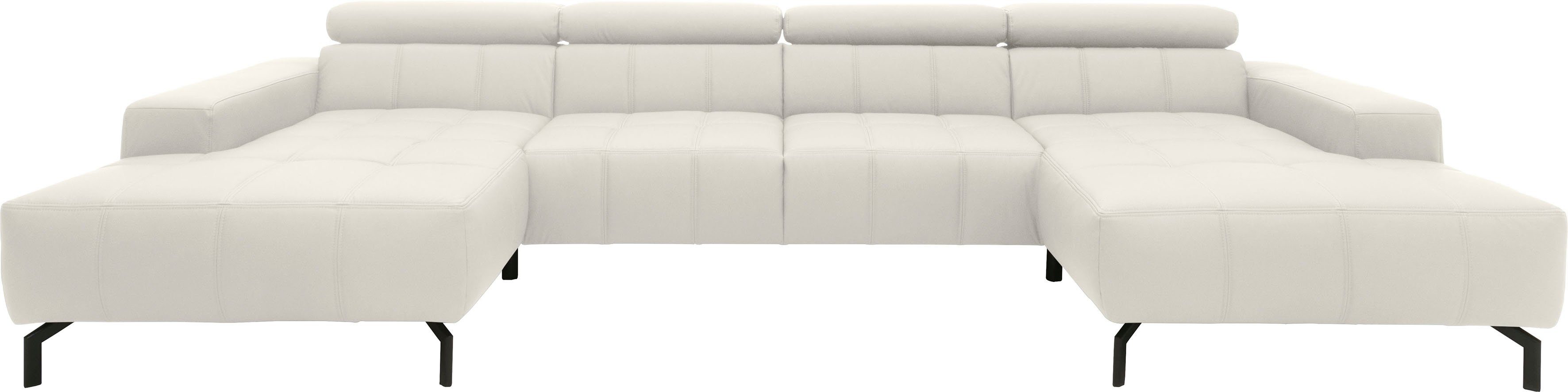 DOMO collection Zithoek Cunelli mooie zitnaden als designelement, stevige zitcomfort, U-vorm