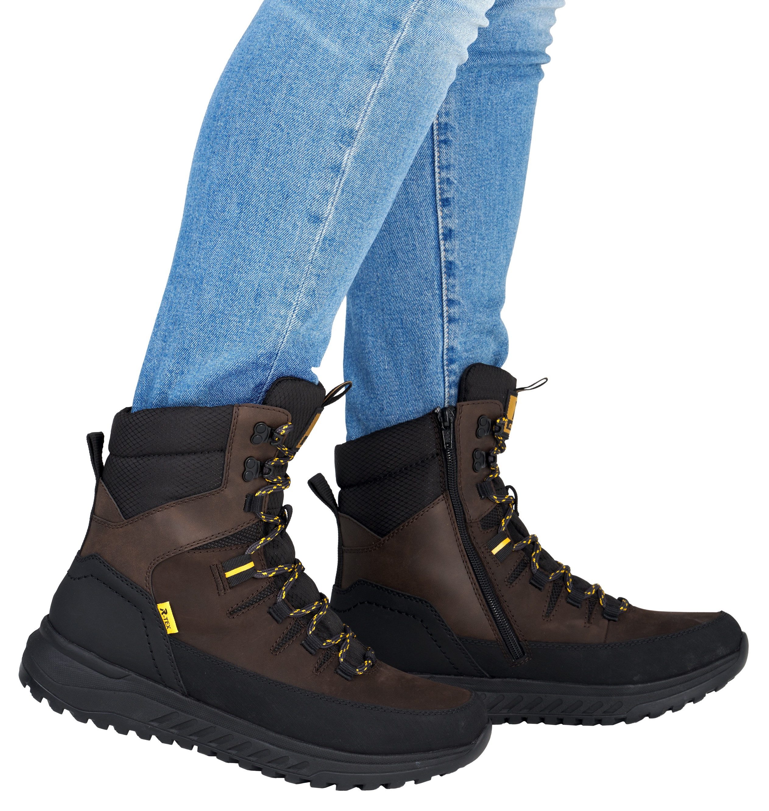 RIEKER Sport Winterlaarzen sneeuwlaarzen, outdoor enkellaars in comfortabele vorm, tex-membraan
