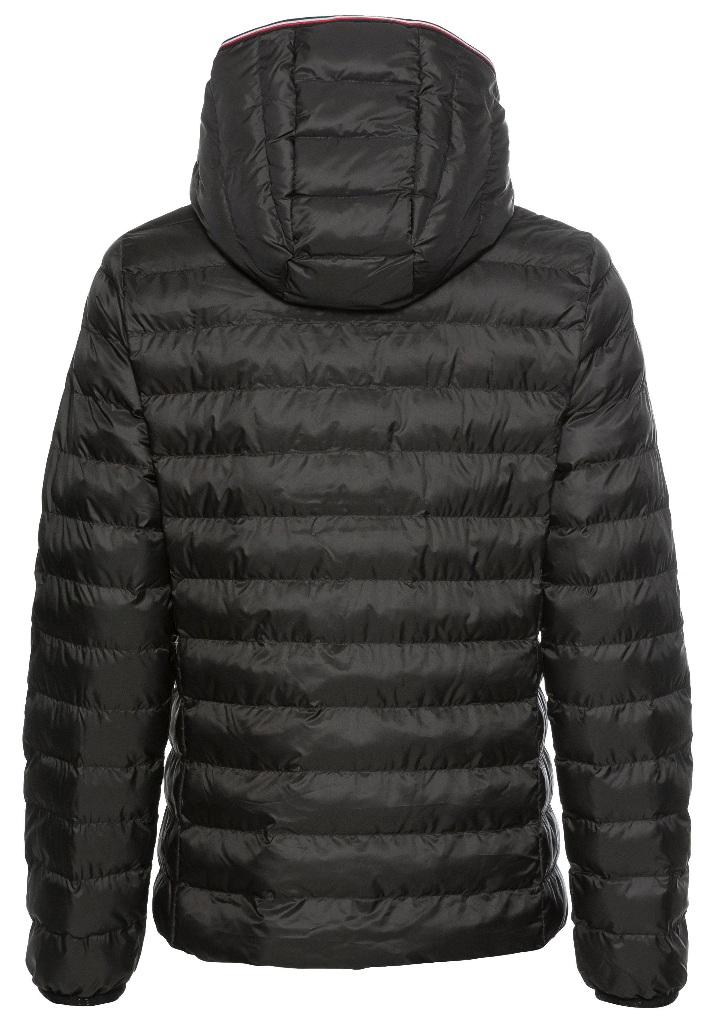 Tommy Hilfiger Gewatteerde jas LW PADDED GLOBAL STRIPE JACKET met global stripe op de capuchon (Global Serie TH VROUWEN)