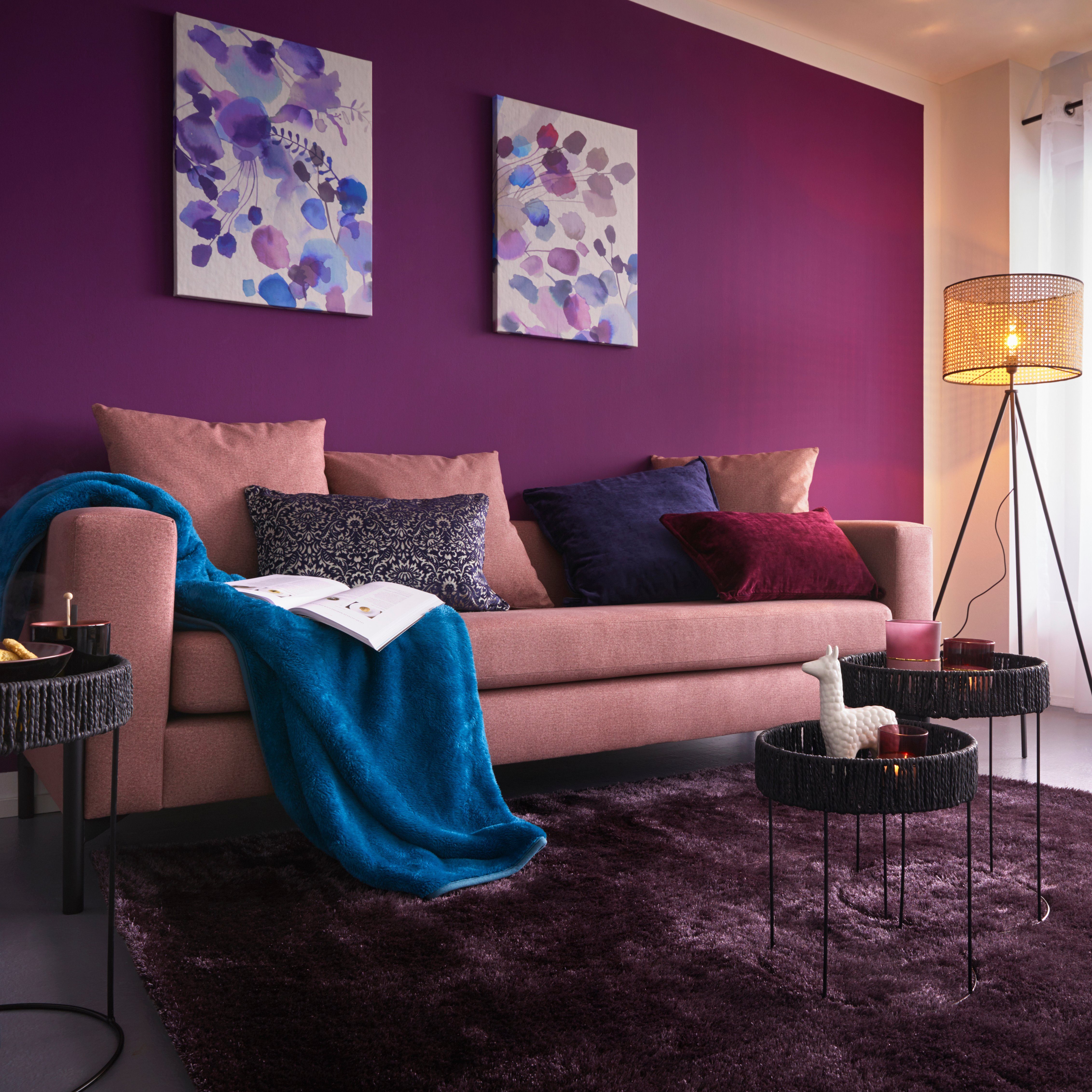 my home Gordijn XANA met ogen, franje of lussen Bestseller, effen, 1 of 2 sjaals, onderhoudsvriendelijk, sjaal,
