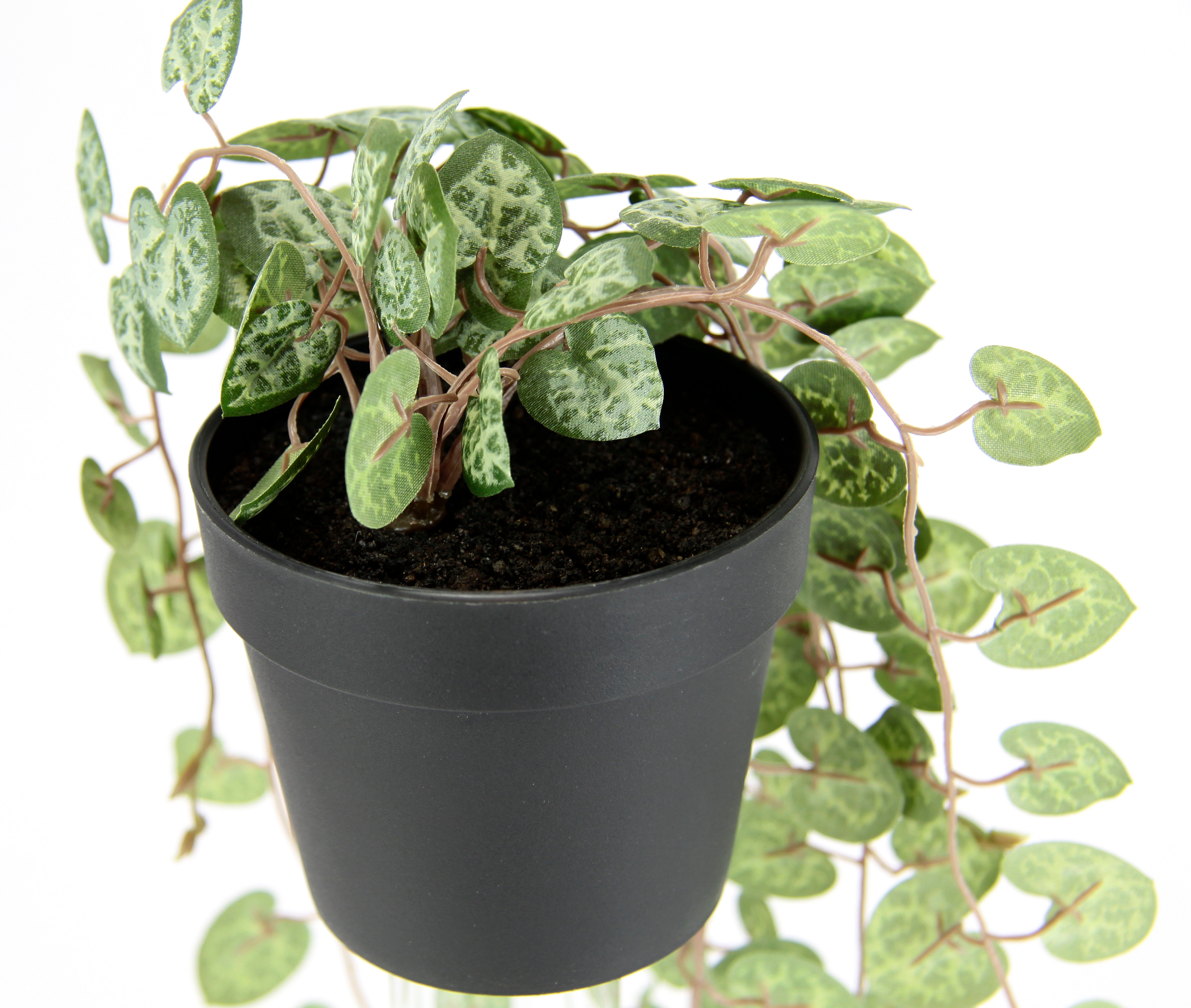 I.GE.A. Kunstplant kroonluchter bloem hangende planten kunstmatig Hangende struik, rank, guirlande, bloemenampel, decoratie, groene plant, kunstbloemen (1 stuk)
