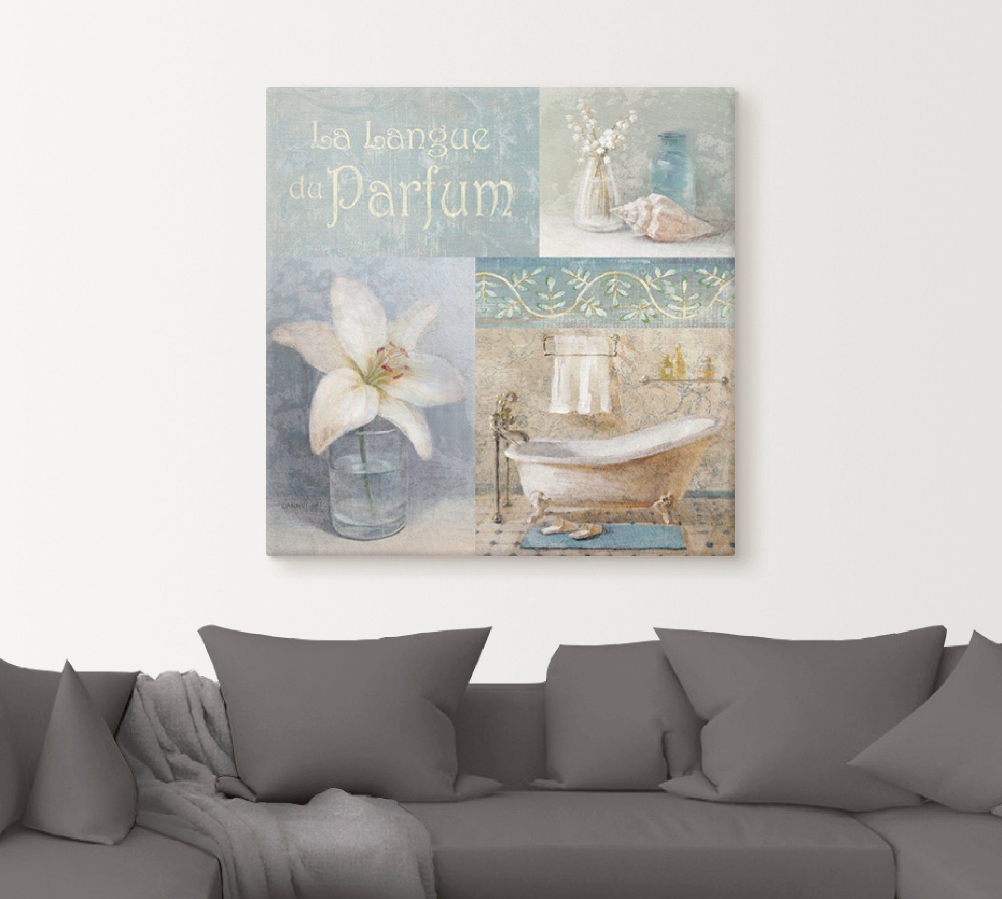 Artland Artprint op linnen Parfum I gespannen op een spieraam