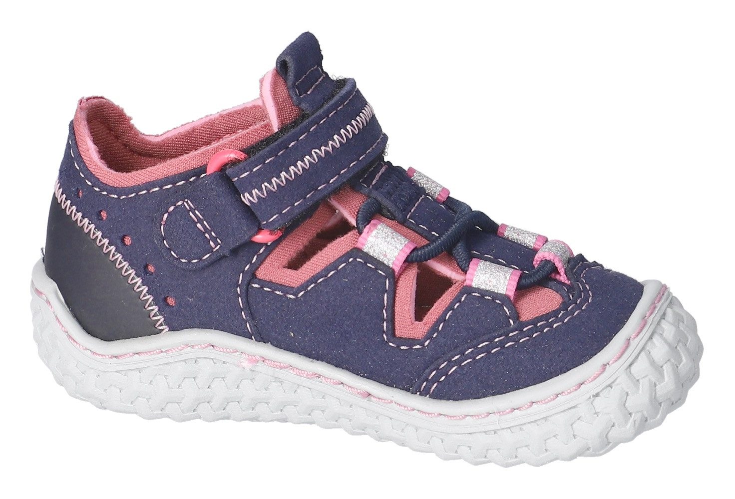PEPINO by RICOSTA Barefootschoenen JERRY DAME: Midden , barefoot schoen met elastische band en klittenband, maat sjabloon te downloaden