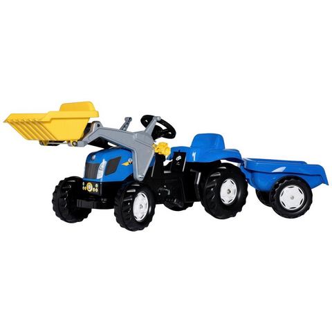 Rolly Toys 023929 RollyKid NH TVT 190 Tractor met Lader en Aanhanger