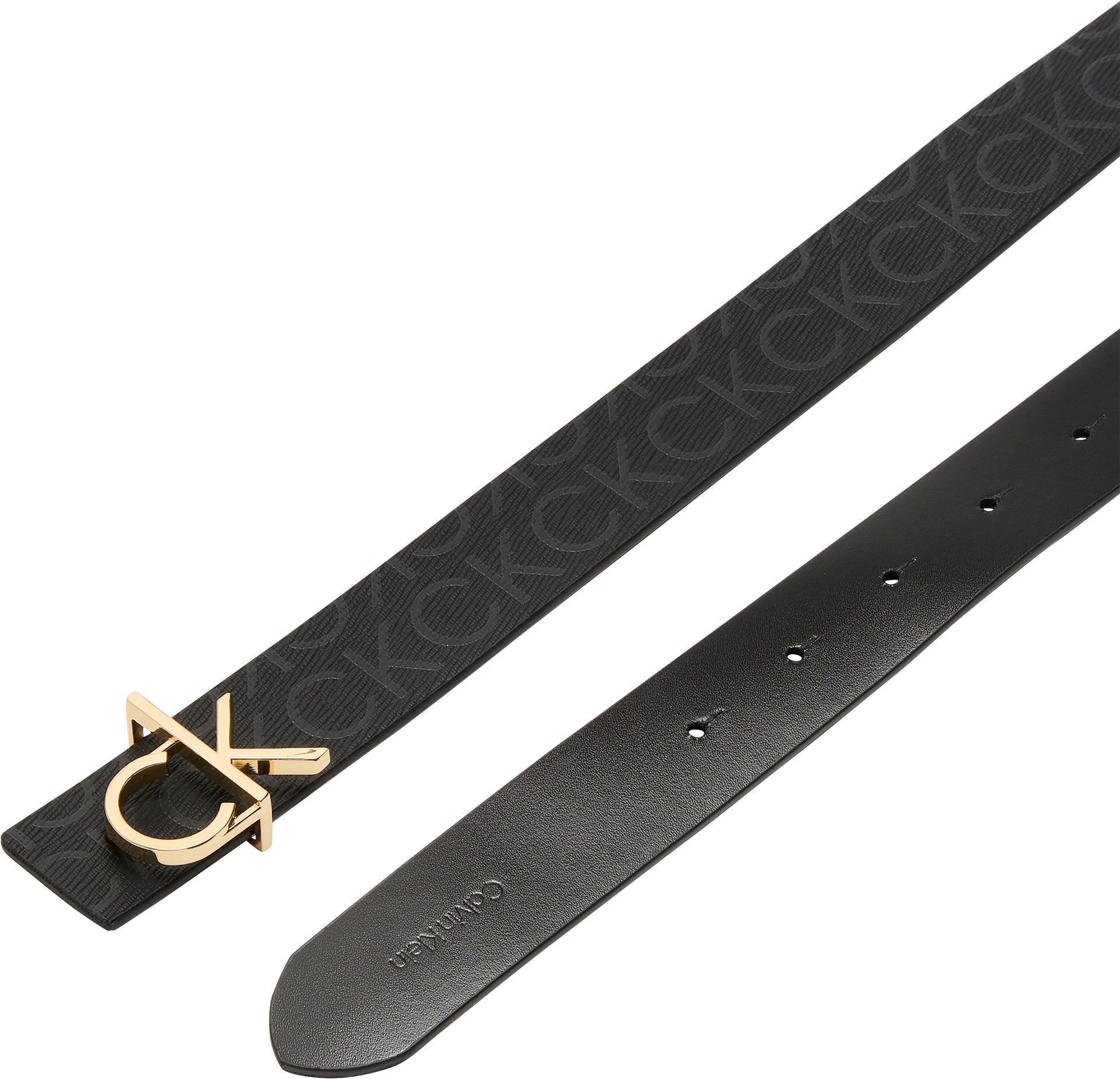 Calvin Klein Leren riem CK BCKL RVRSBL BLT 3 In grootte verstelbaar