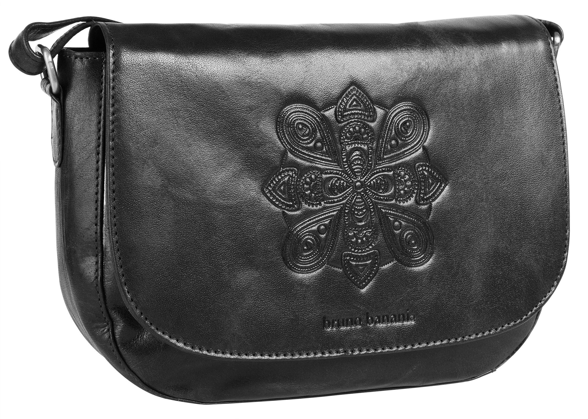 Bruno Banani Schoudertas Mandala echt leder