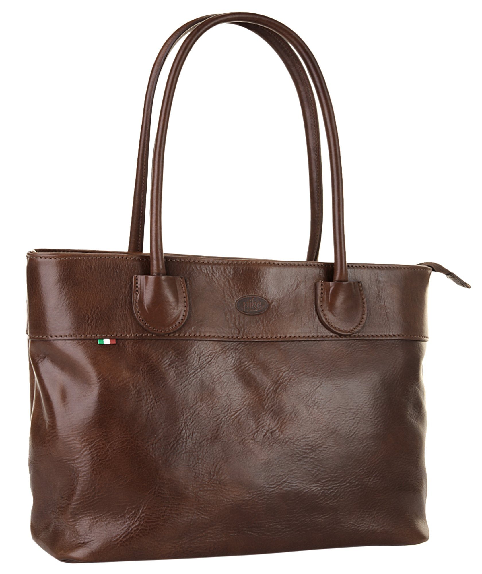 Piké Shopper echt leer, made in italy