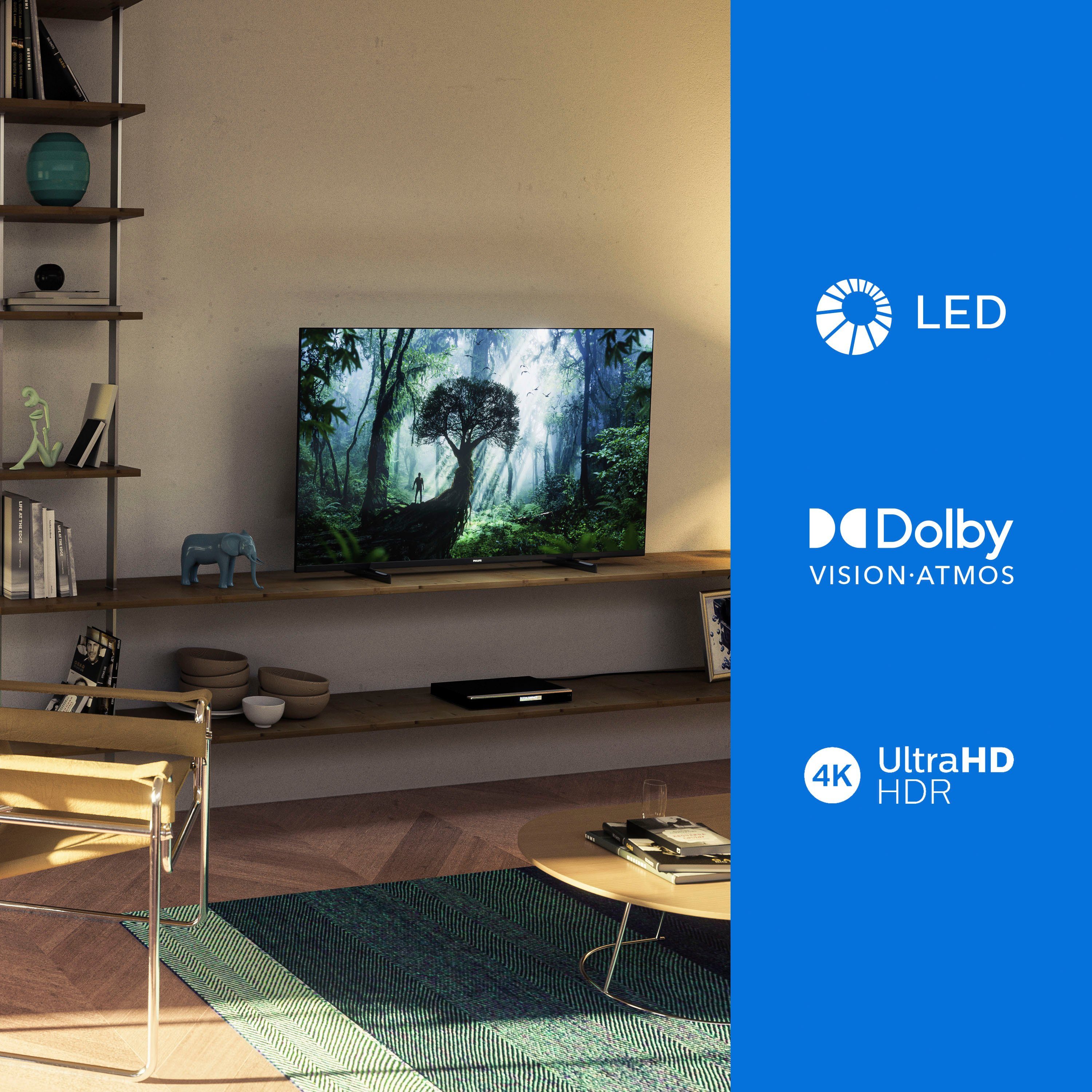 Philips Led-TV 50PUS7506/12, 126 cm / 50", 4K Ultra HD, Smart TV, HDR10+ compatibel, 60 Hz, Dolby Vision & Atmos, smart-tv, triple-tuner