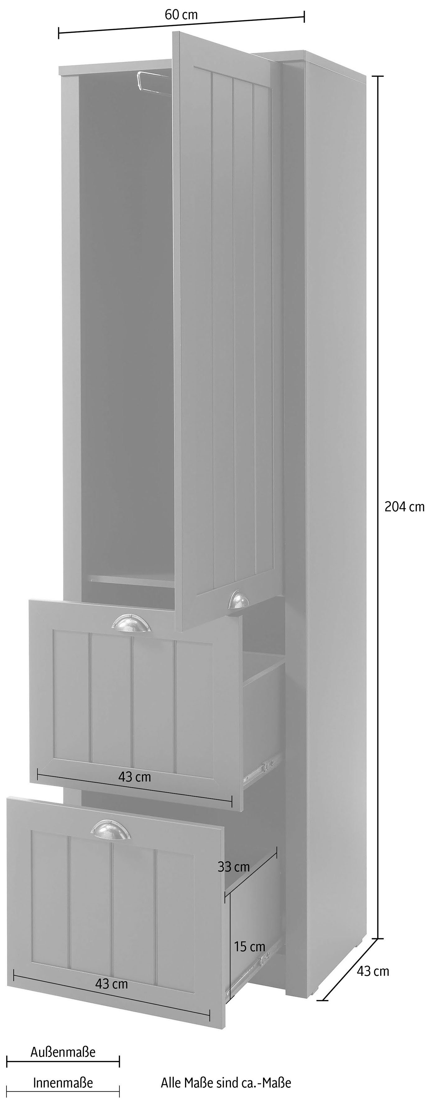 Home affaire Kledingkast Hoogte ca. 204 cm