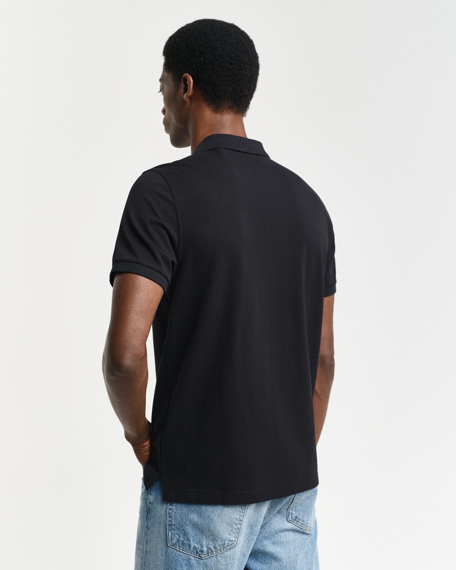 Gant Poloshirt REG SHIELD SS PIQUE POLO met logo en platte breikraag 100% katoen pique