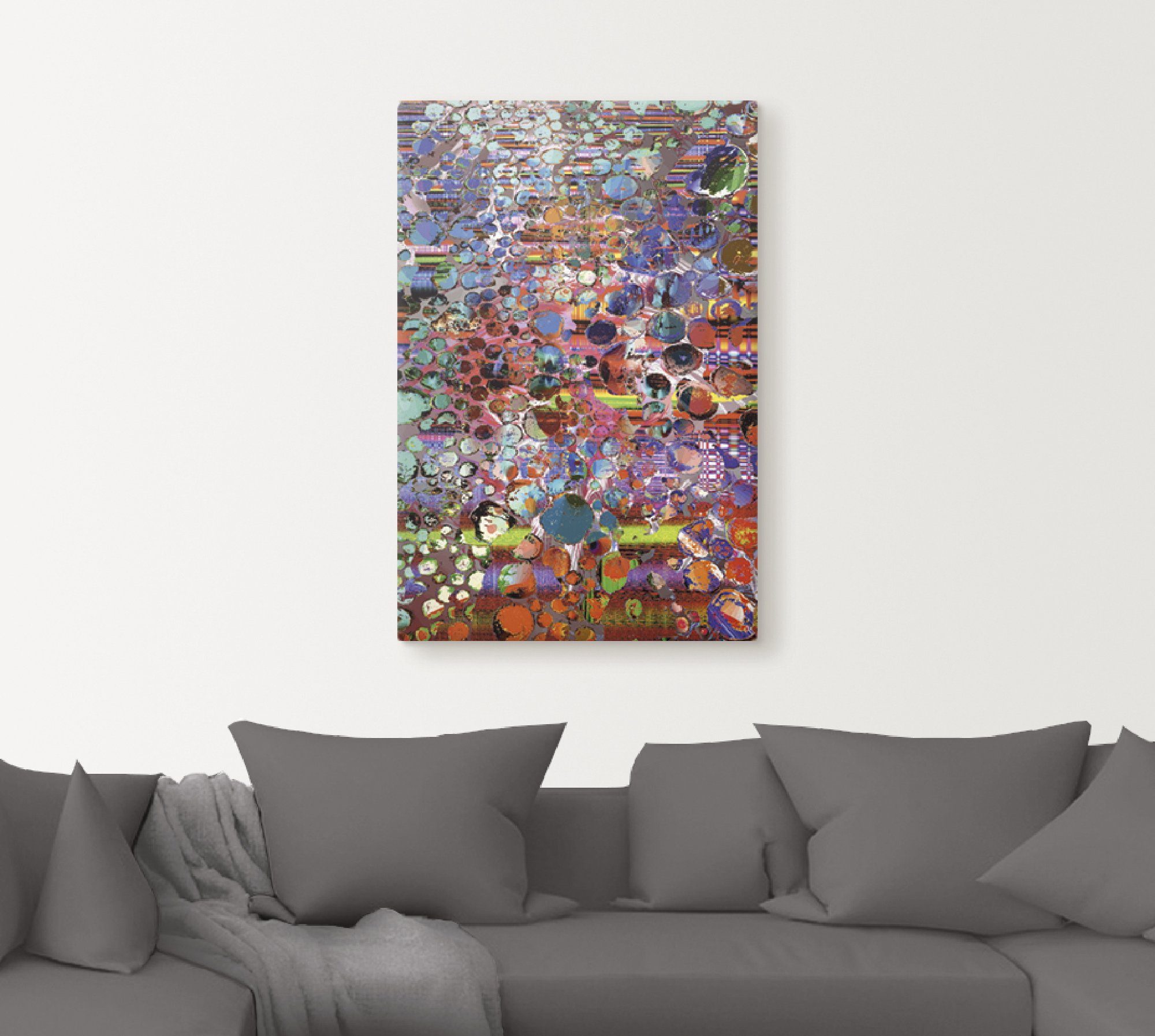 Artland Artprint op linnen Houten hoogland gespannen op een spieraam