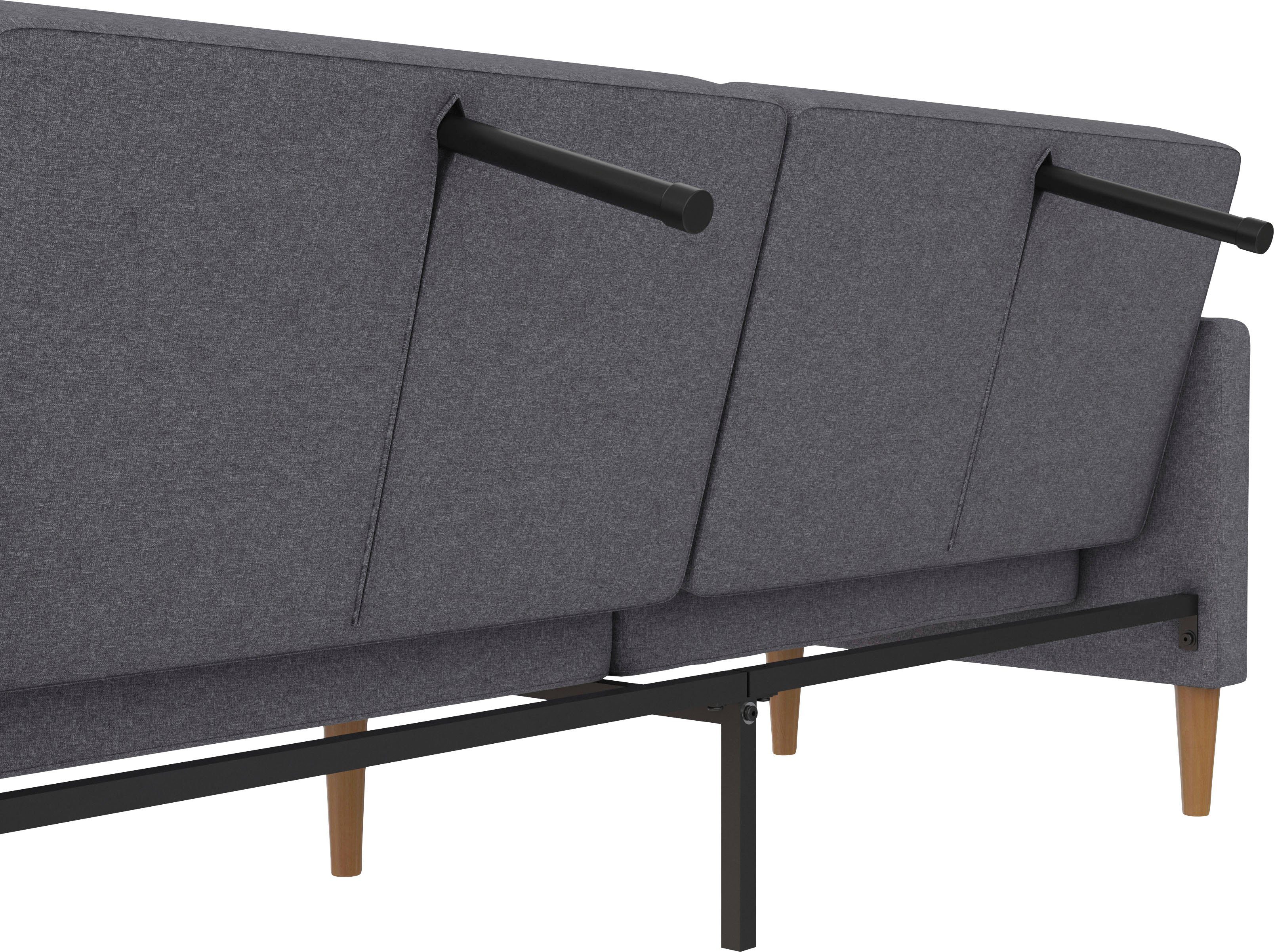 Dorel Home 3-zitsbank Lilly Bedfunctie, rugleuning 3-voudig verstelbaar, zithoogte 43 cm