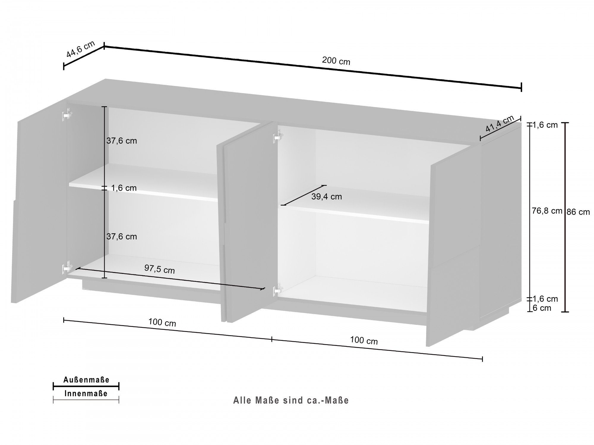 INOSIGN Dressoir Pongo (1 stuk)