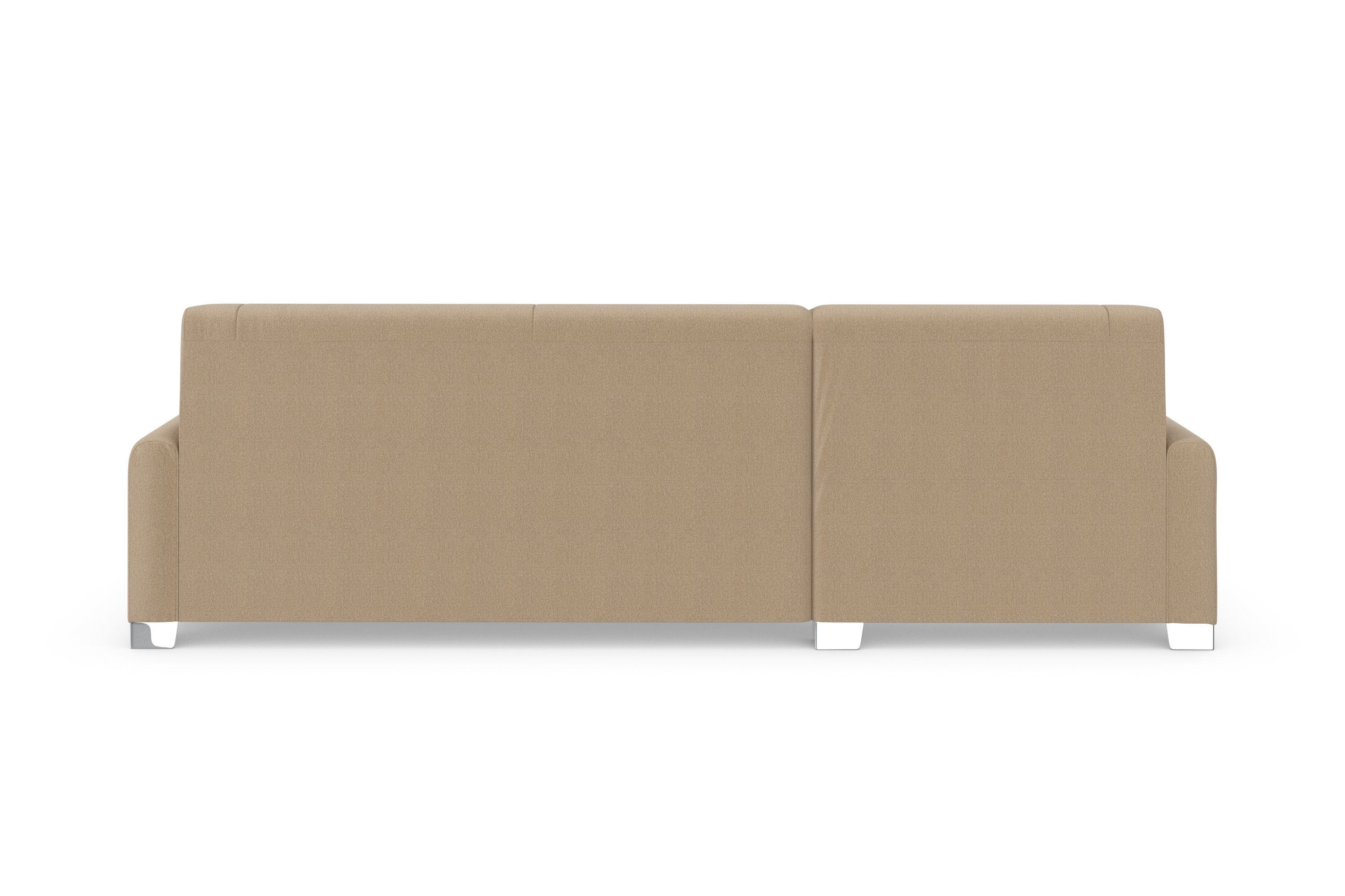 DOMO collection Hoekbank Anzio L-vorm, met bedfunctie, bonnellvering, hoogwaardig, breedte 271 cm
