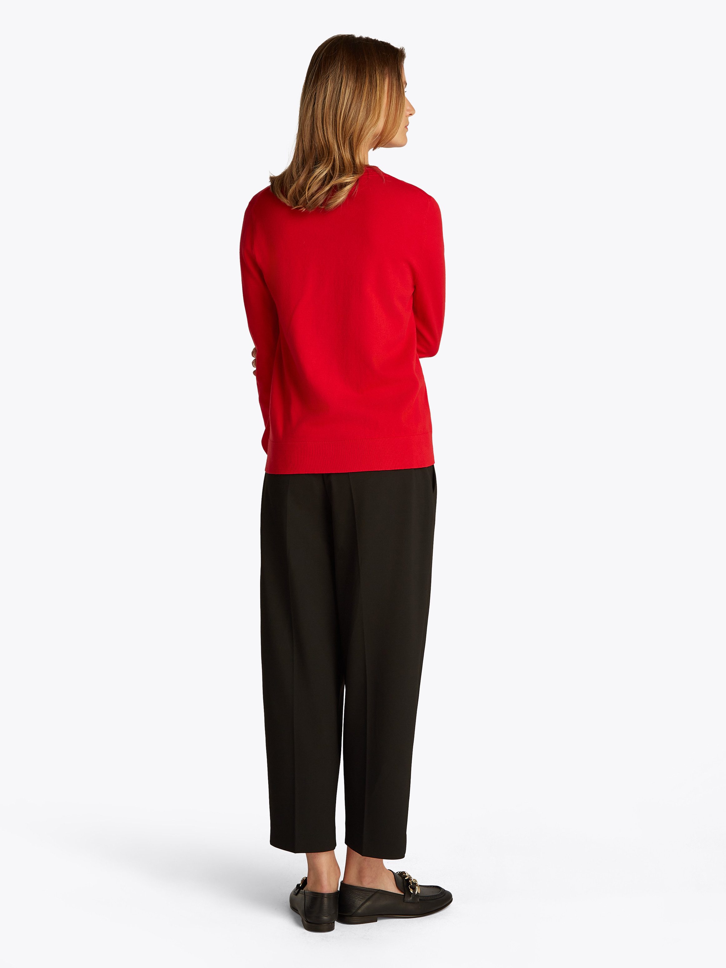 Tommy Hilfiger Trui met V-hals met logoborduursel