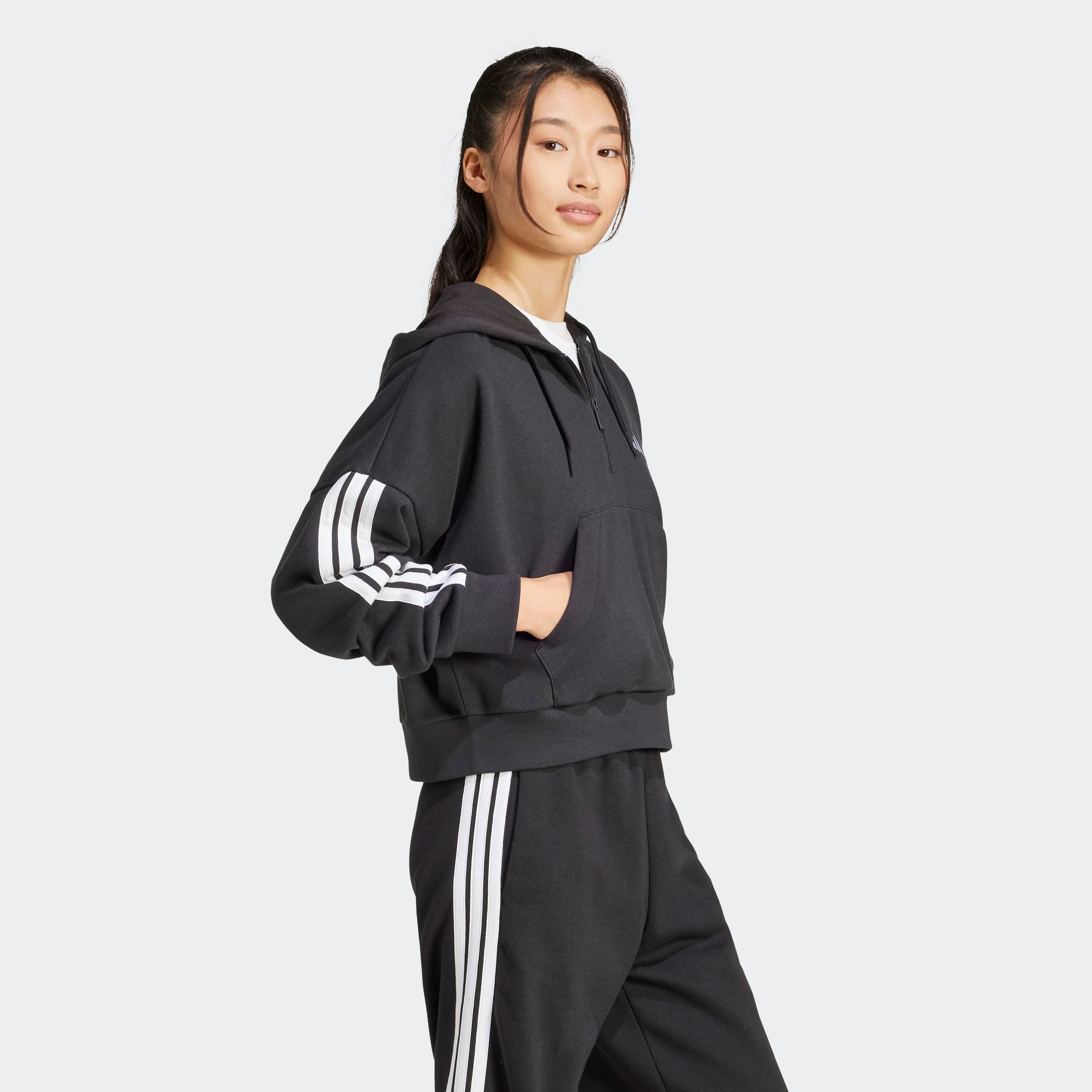 adidas Sportswear Hoodie W 3S FT QZ HD