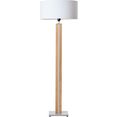 brilliant leuchten staande lamp magnus 1x e27, 25 w, hout licht-wit (1 stuk) wit