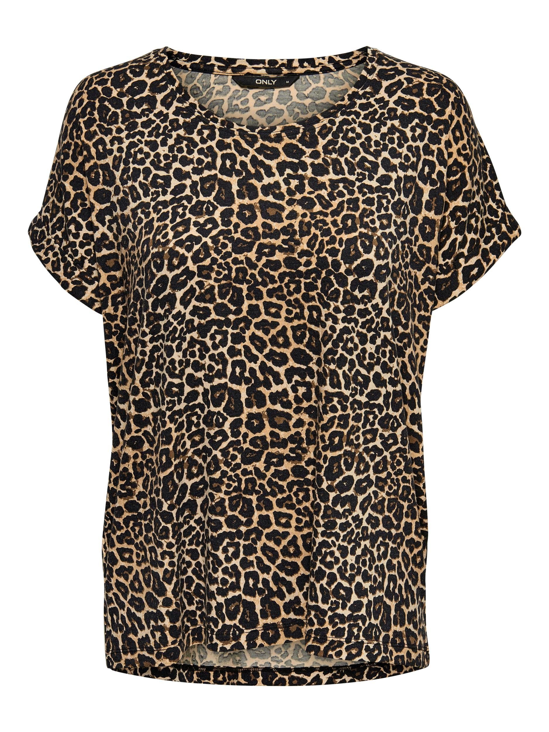 Only Shirt met korte mouwen ONLMOSTER AOP S/S TOP NOOS JRS