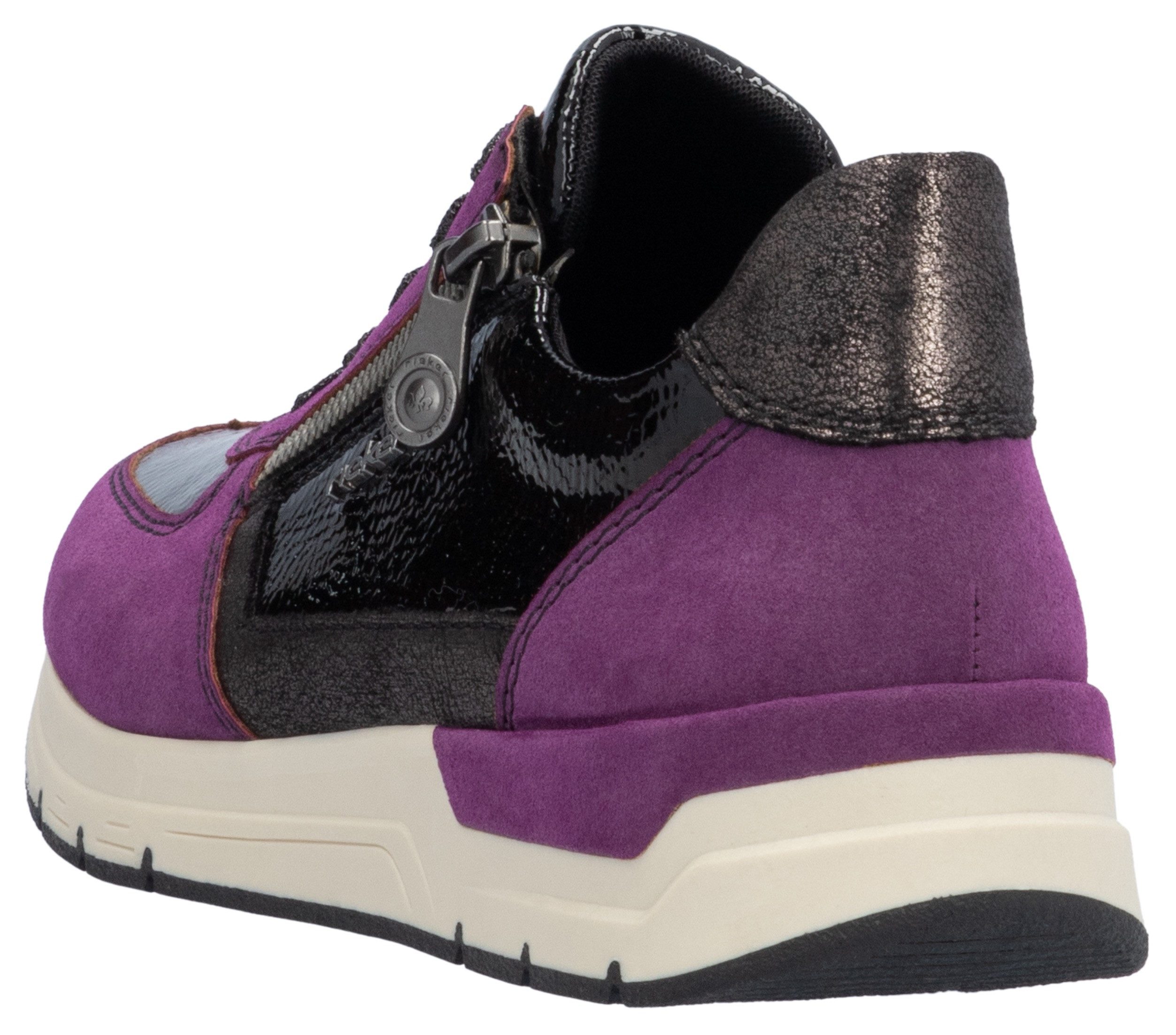 Rieker Sneakers veterschoenen, lage schoen, vrijetijdsschoen in modieus ontwerp