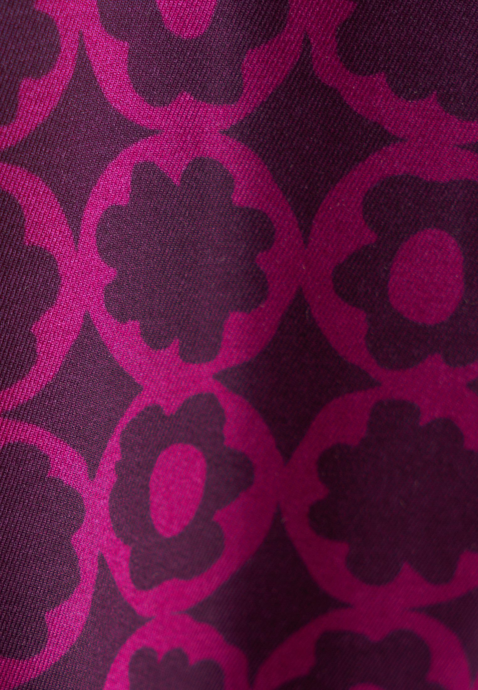 seidensticker Overhemdblouse Zwarte roos Lange mouwen kraag print