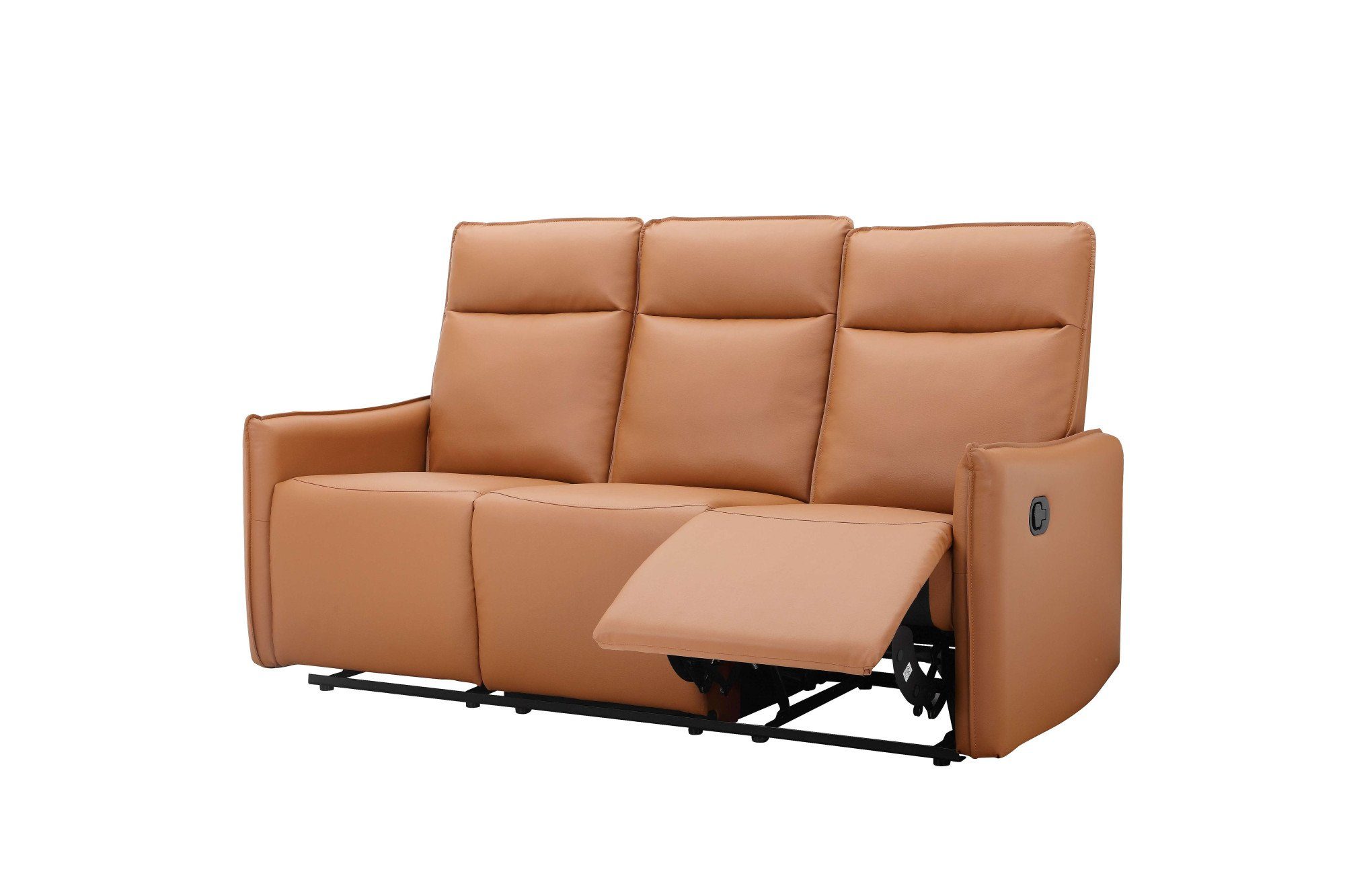 Dorel Home 3-zitsbank Lugo, bioscoopbank met relaxfunctie in kunstleer en geweven stof